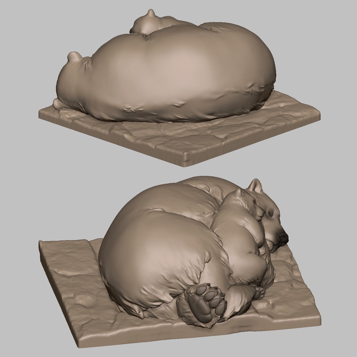 Polar bear  3D print model_5