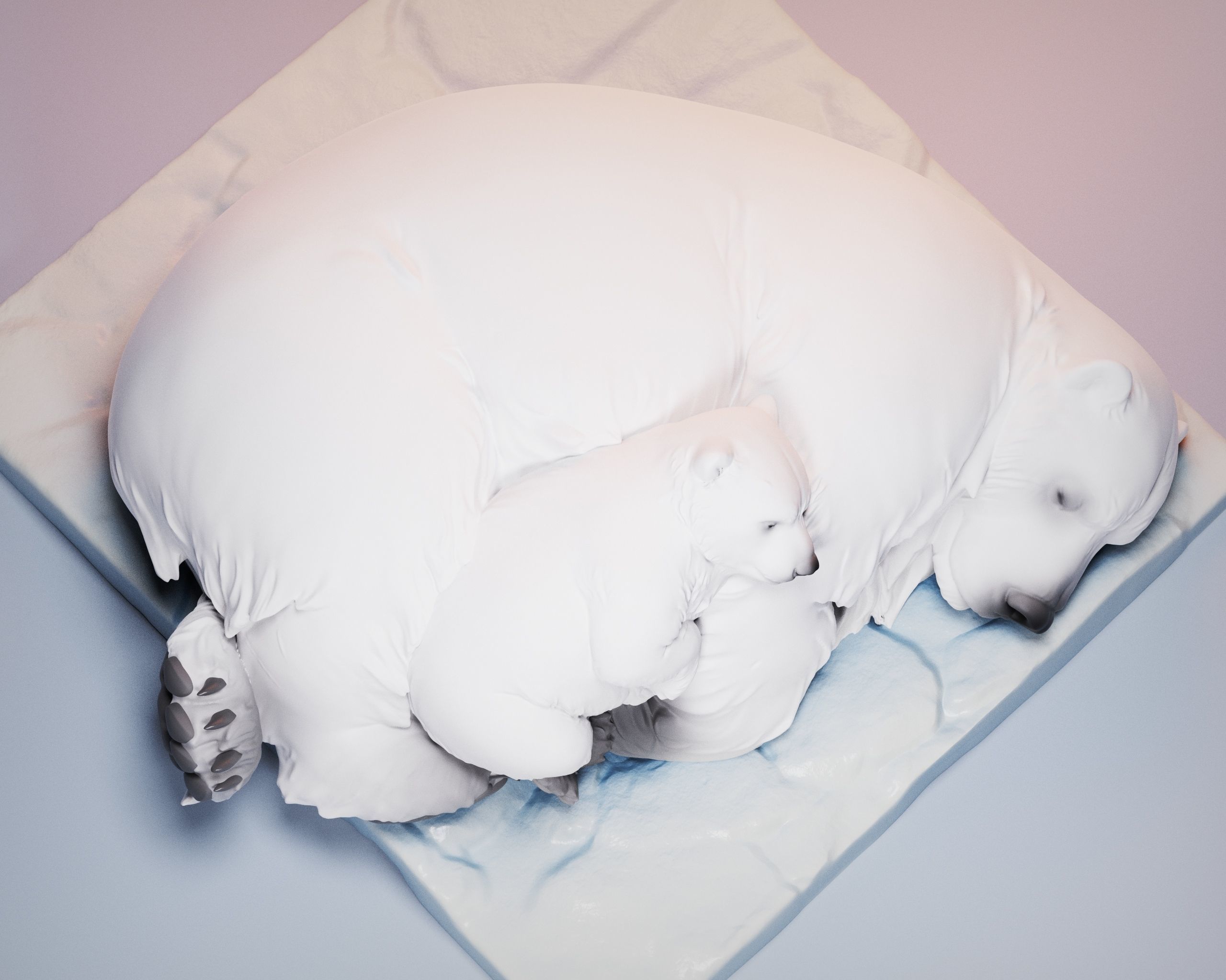 Polar bear  3D print model_3