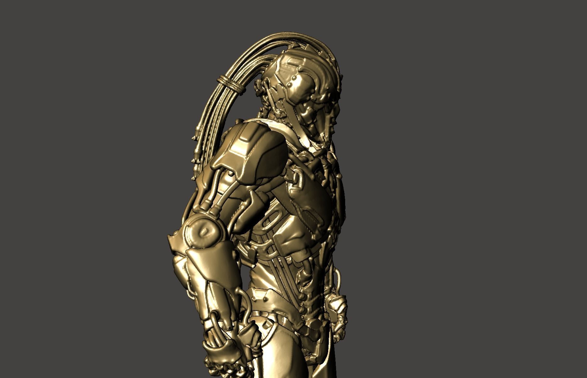 CYRAX - MORTAL KORMBAT 11 CYBORG MK11 Hi-poly STL 3D print model_14