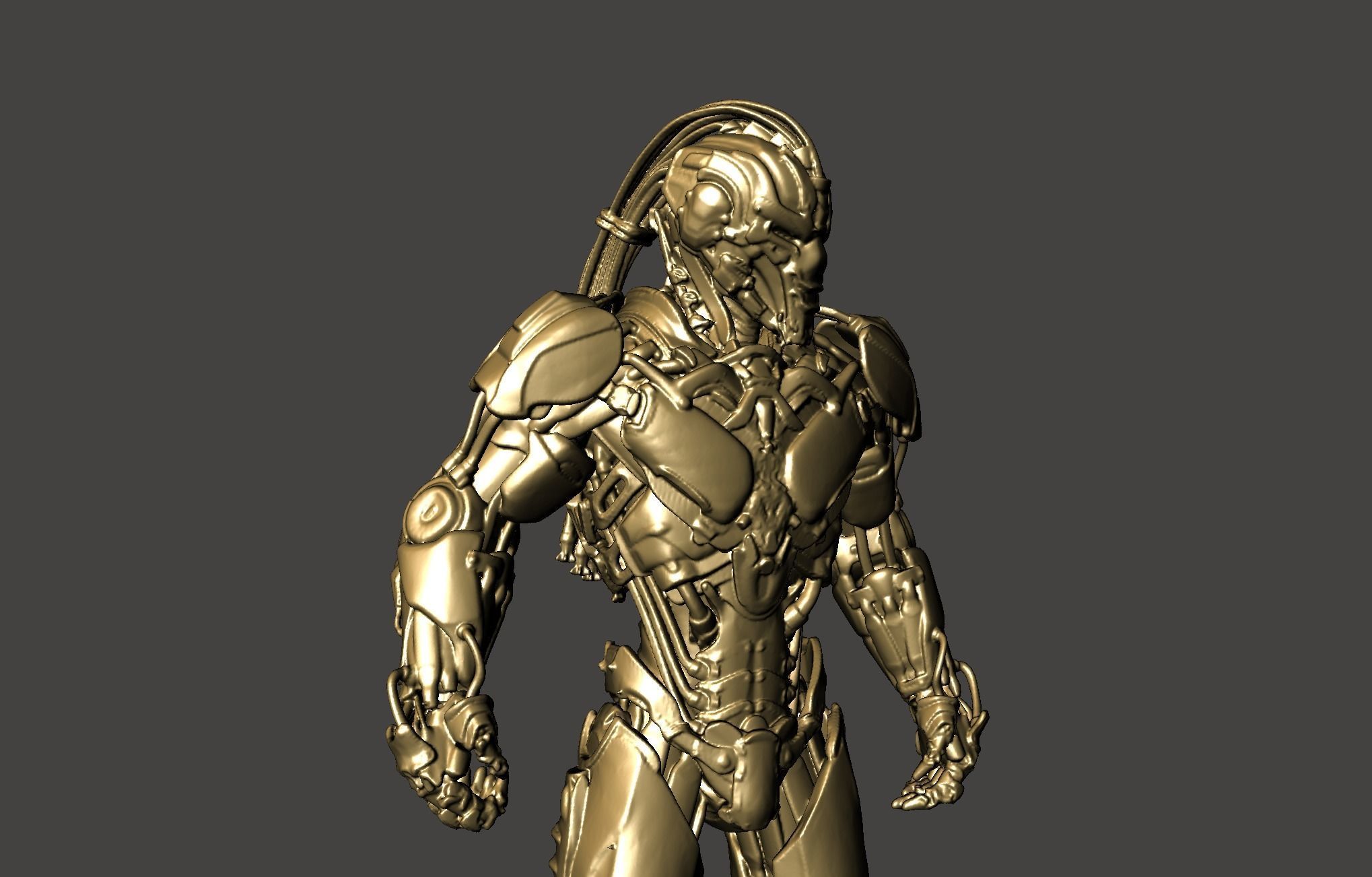 CYRAX - MORTAL KORMBAT 11 CYBORG MK11 Hi-poly STL 3D print model_27