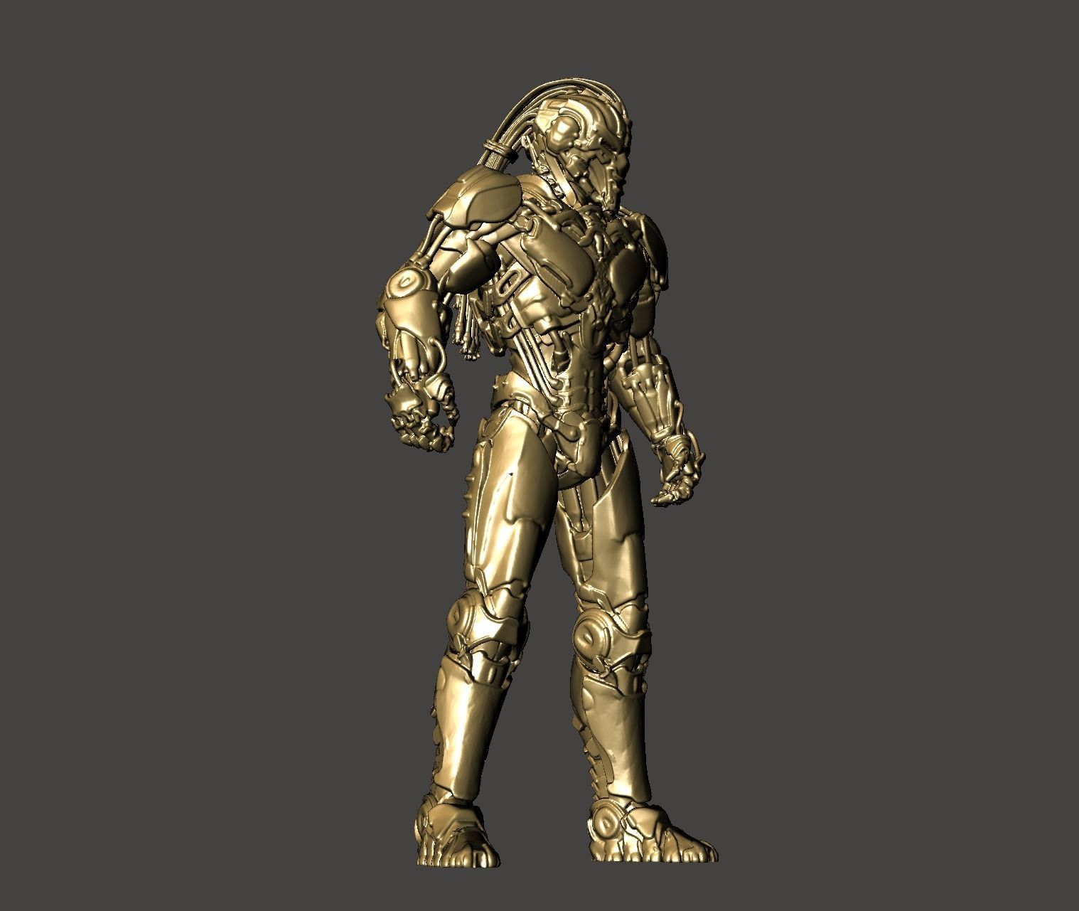 CYRAX - MORTAL KORMBAT 11 CYBORG MK11 Hi-poly STL 3D print model_15