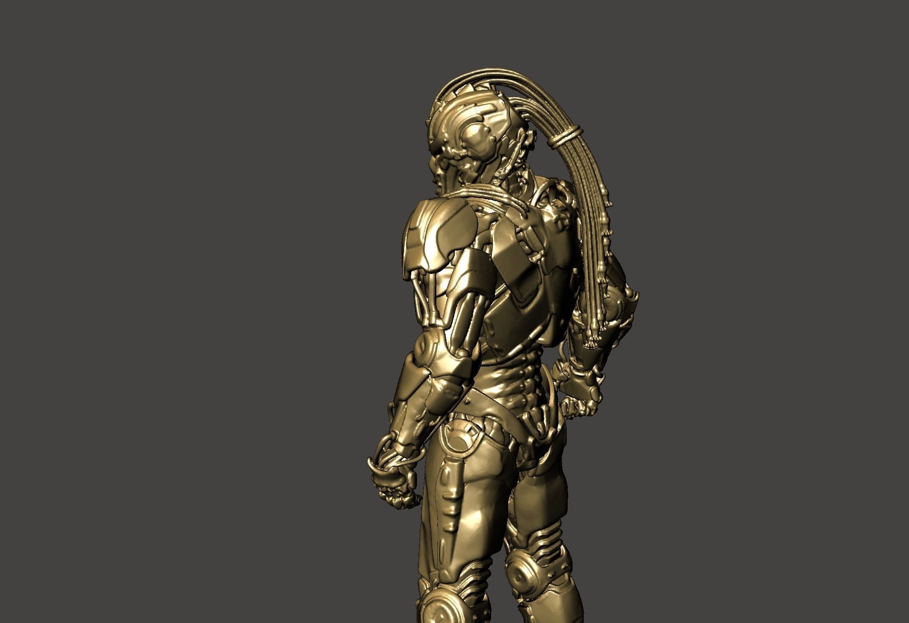 CYRAX - MORTAL KORMBAT 11 CYBORG MK11 Hi-poly STL 3D print model_3
