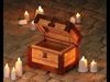Chest Box and Candles Low-poly 3D model_1