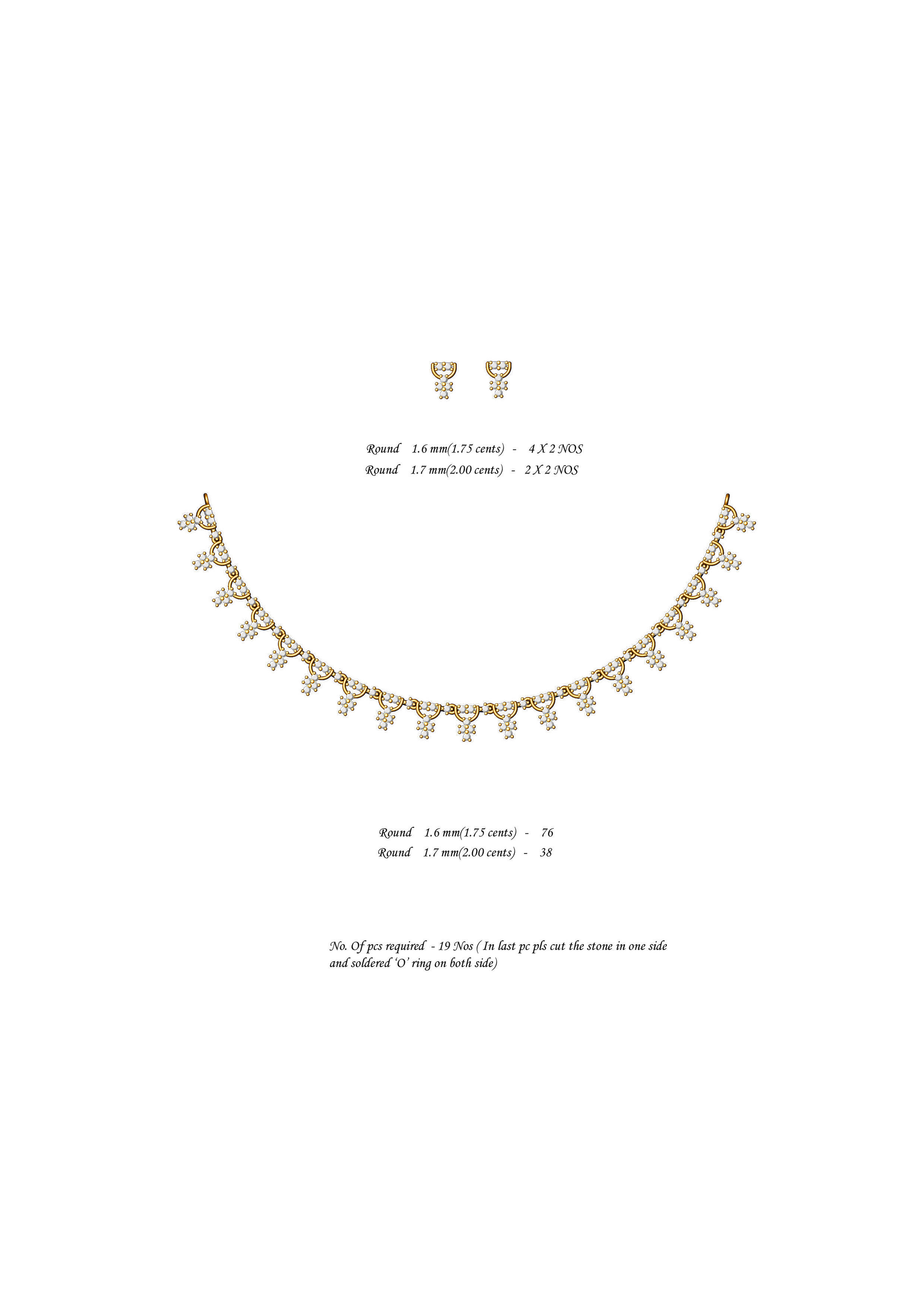  necklace bulk 50 3dm files ready to print part 02 3D print model_25