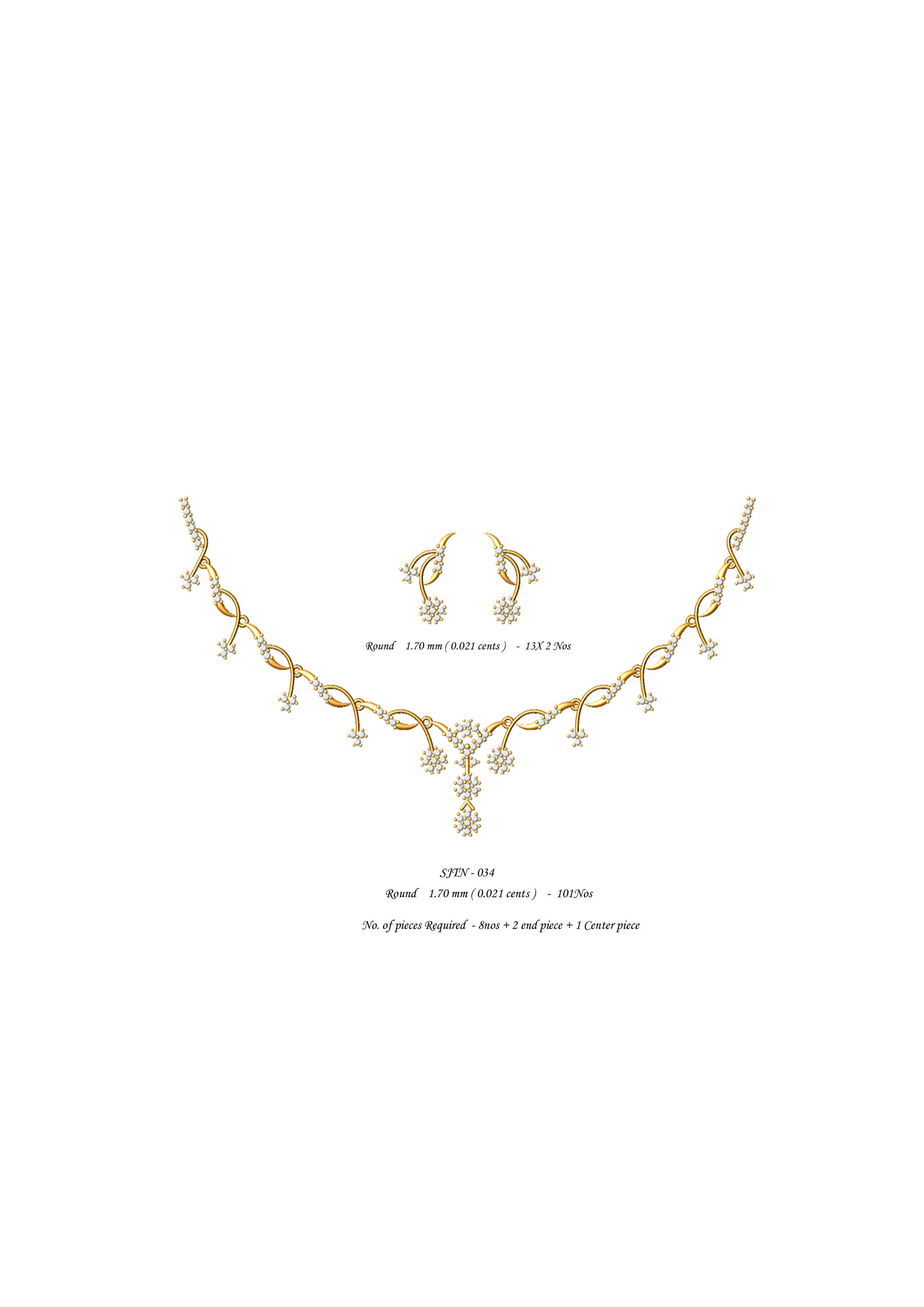  necklace bulk 50 3dm files ready to print part 02 3D print model_20