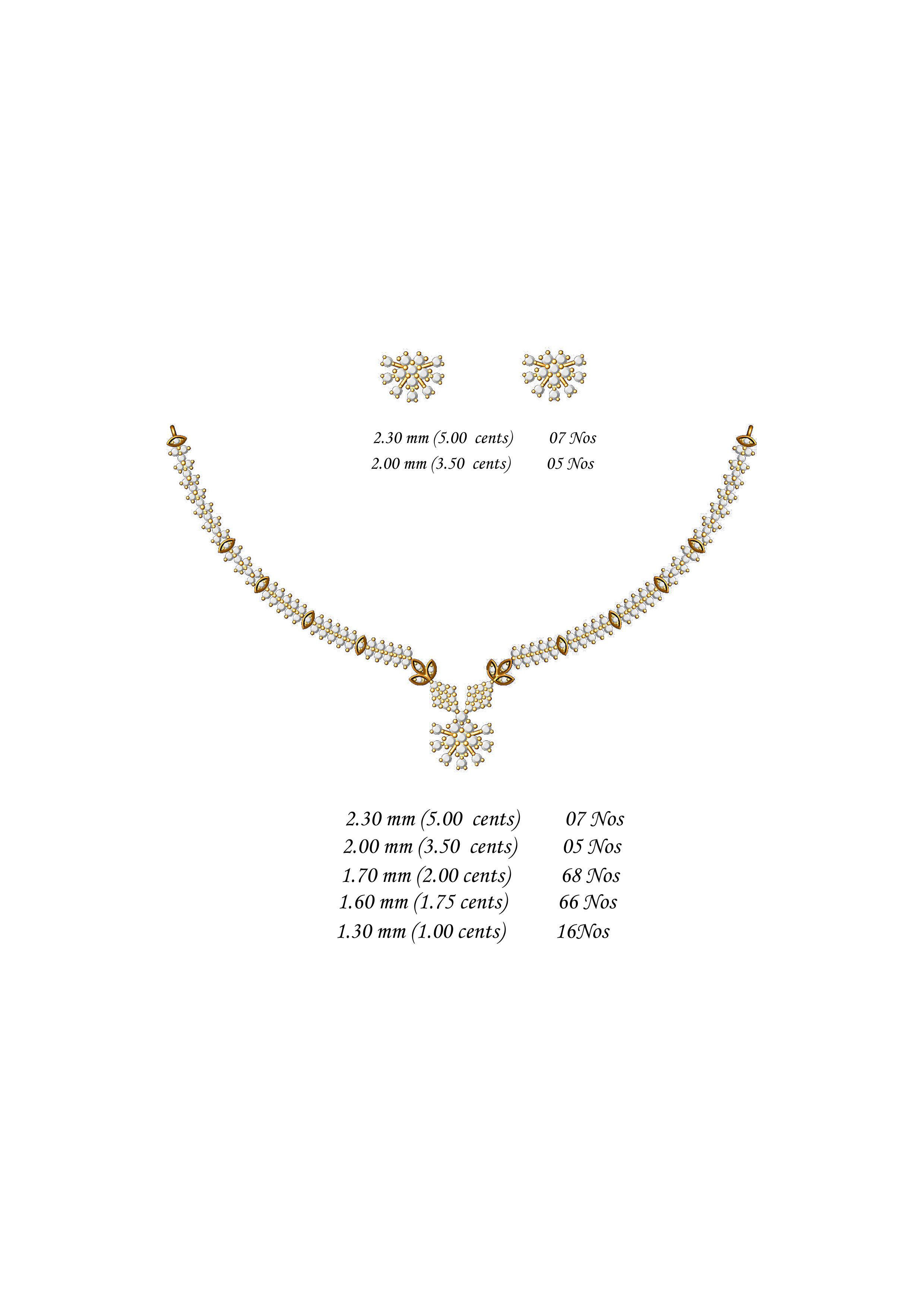  necklace bulk 50 3dm files ready to print part 02 3D print model_45