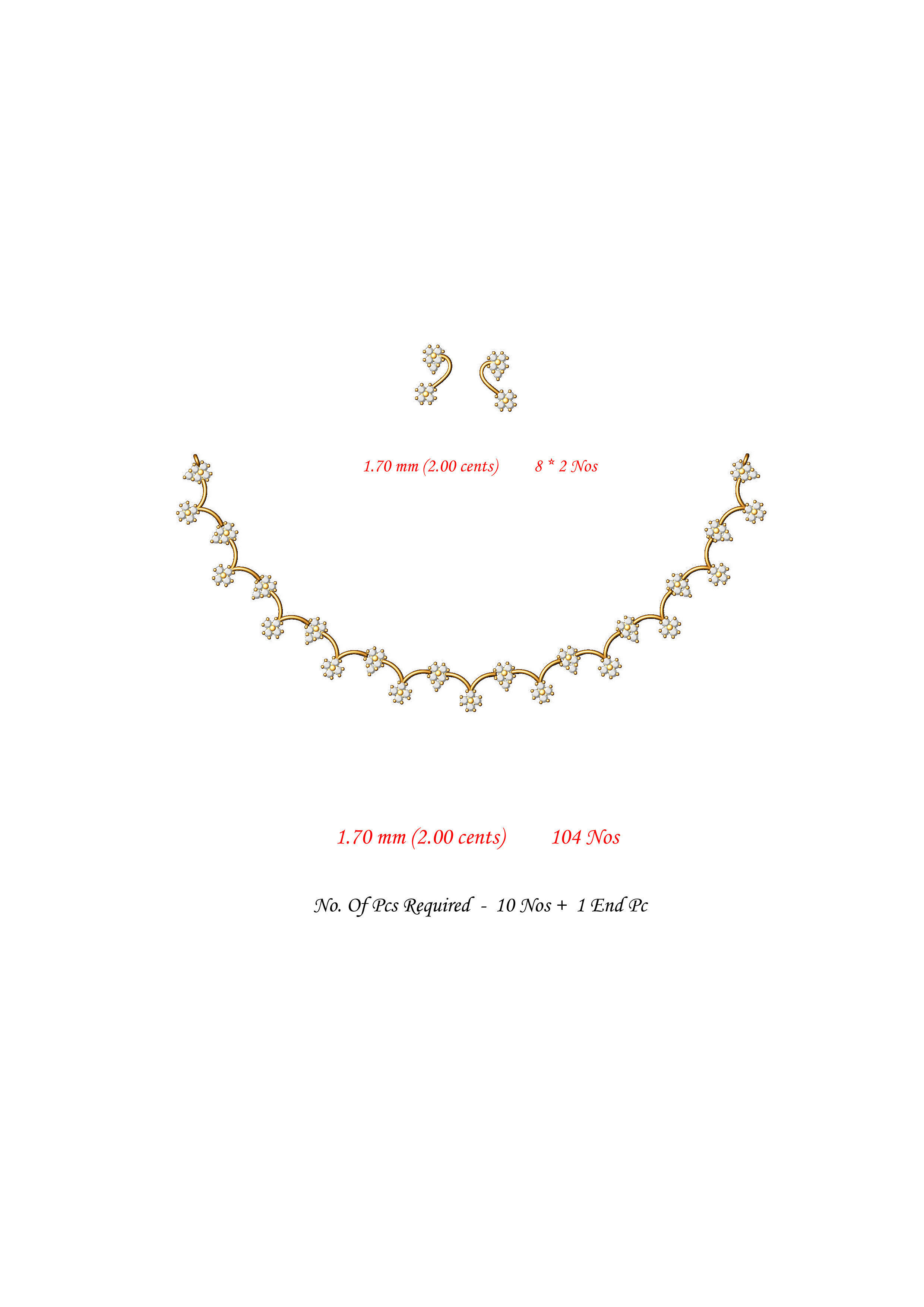  necklace bulk 50 3dm files ready to print part 02 3D print model_31