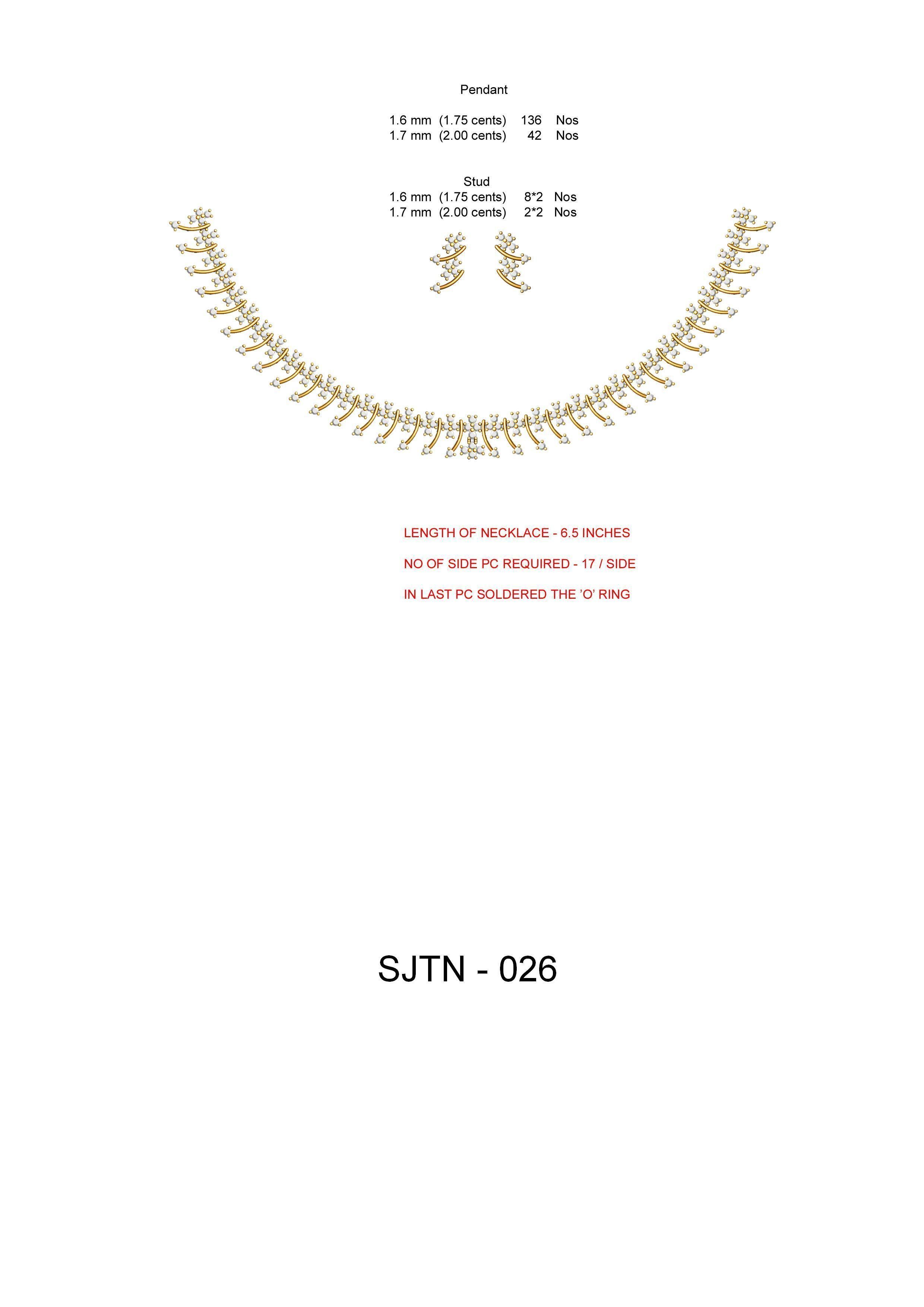  necklace bulk 50 3dm files ready to print part 02 3D print model_14