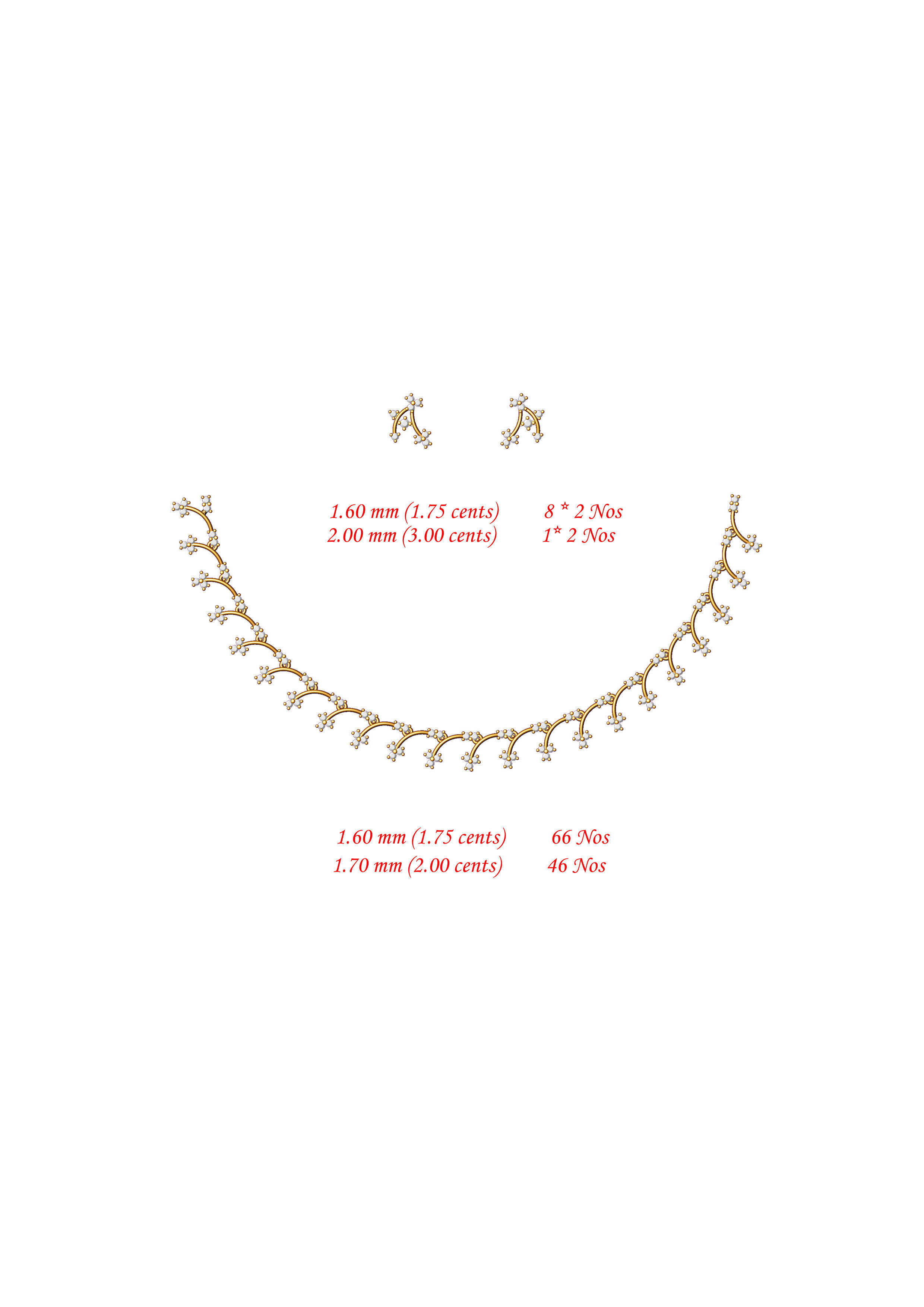  necklace bulk 50 3dm files ready to print part 02 3D print model_37