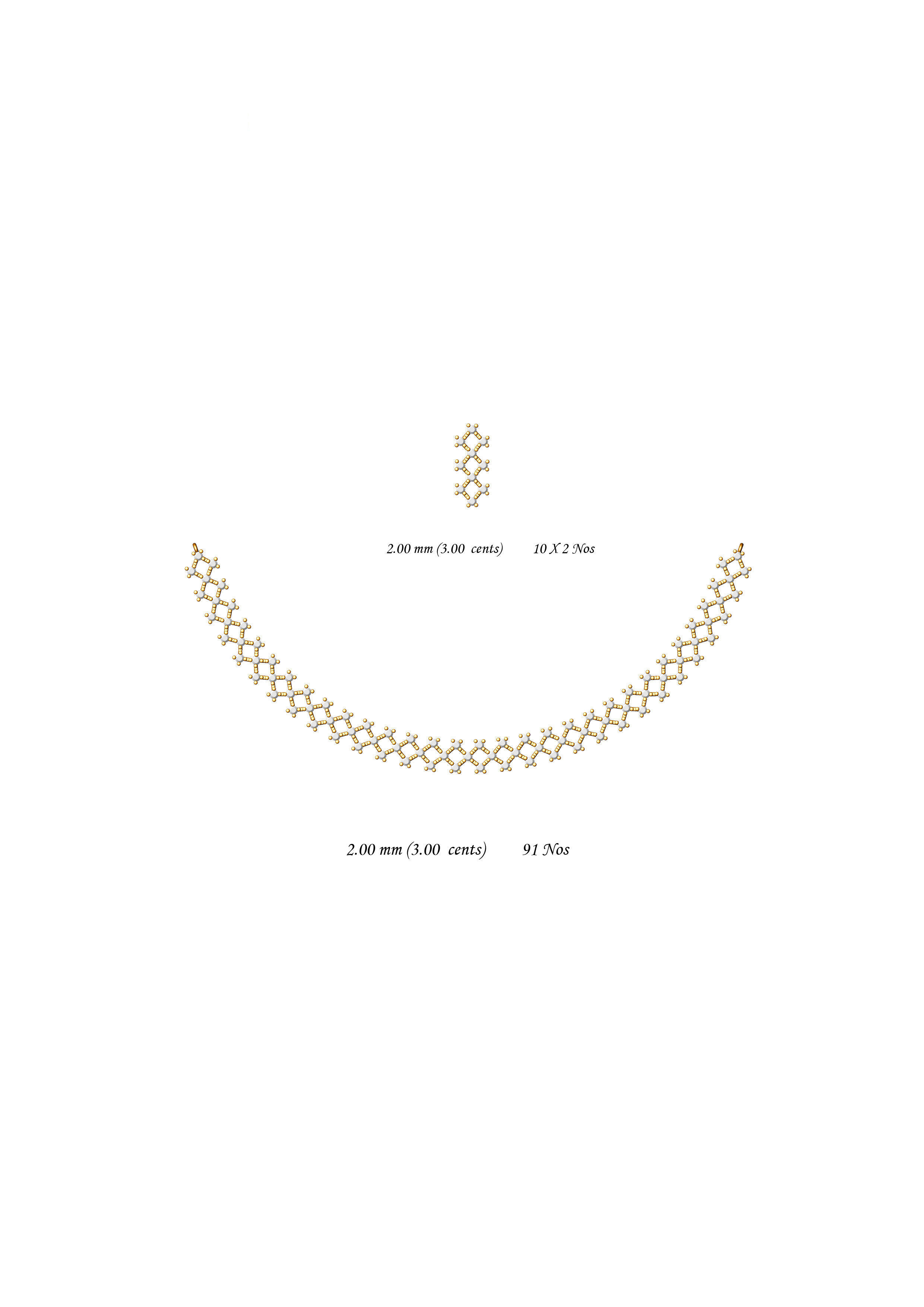  necklace bulk 50 3dm files ready to print part 02 3D print model_49