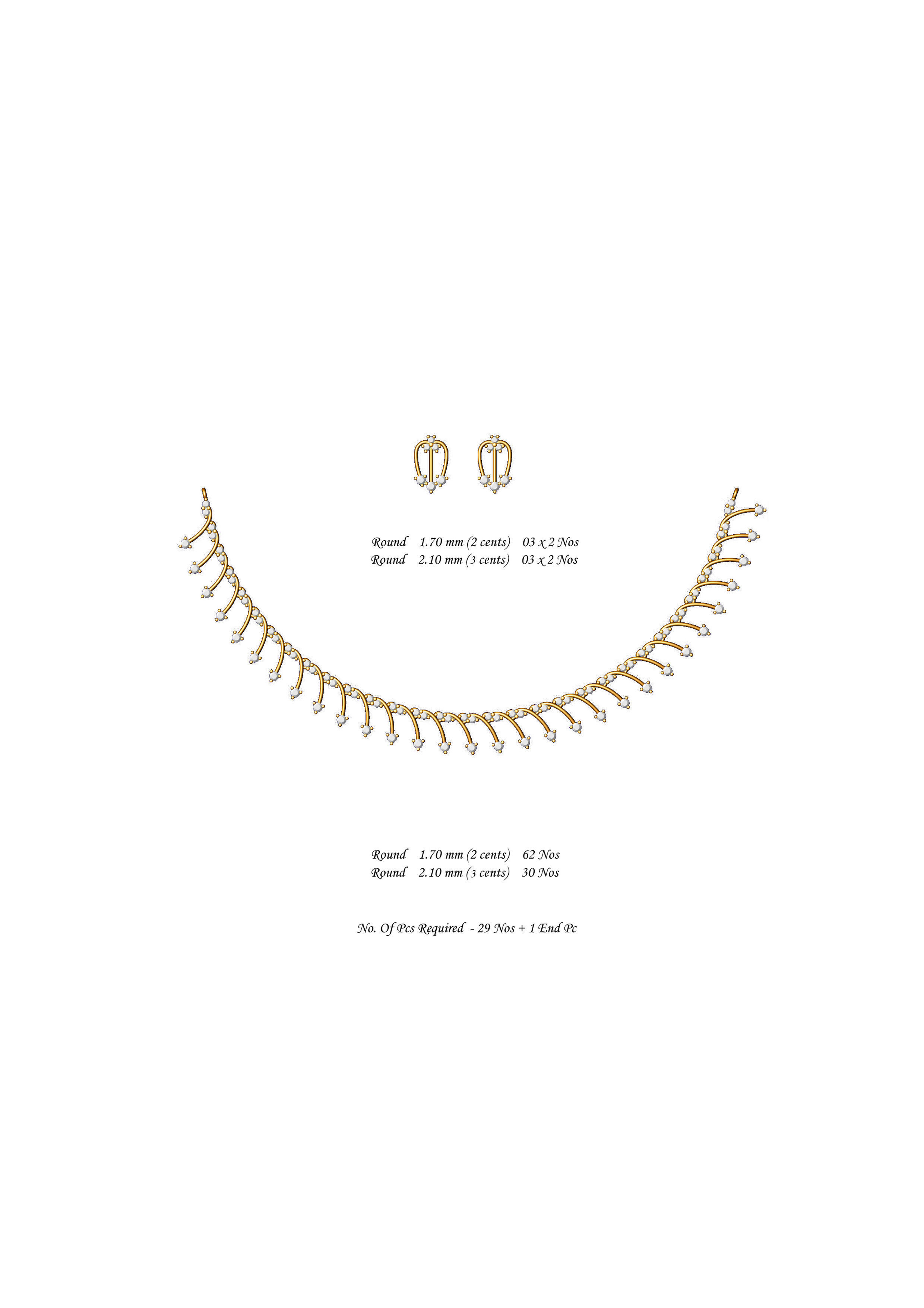  necklace bulk 50 3dm files ready to print part 02 3D print model_29