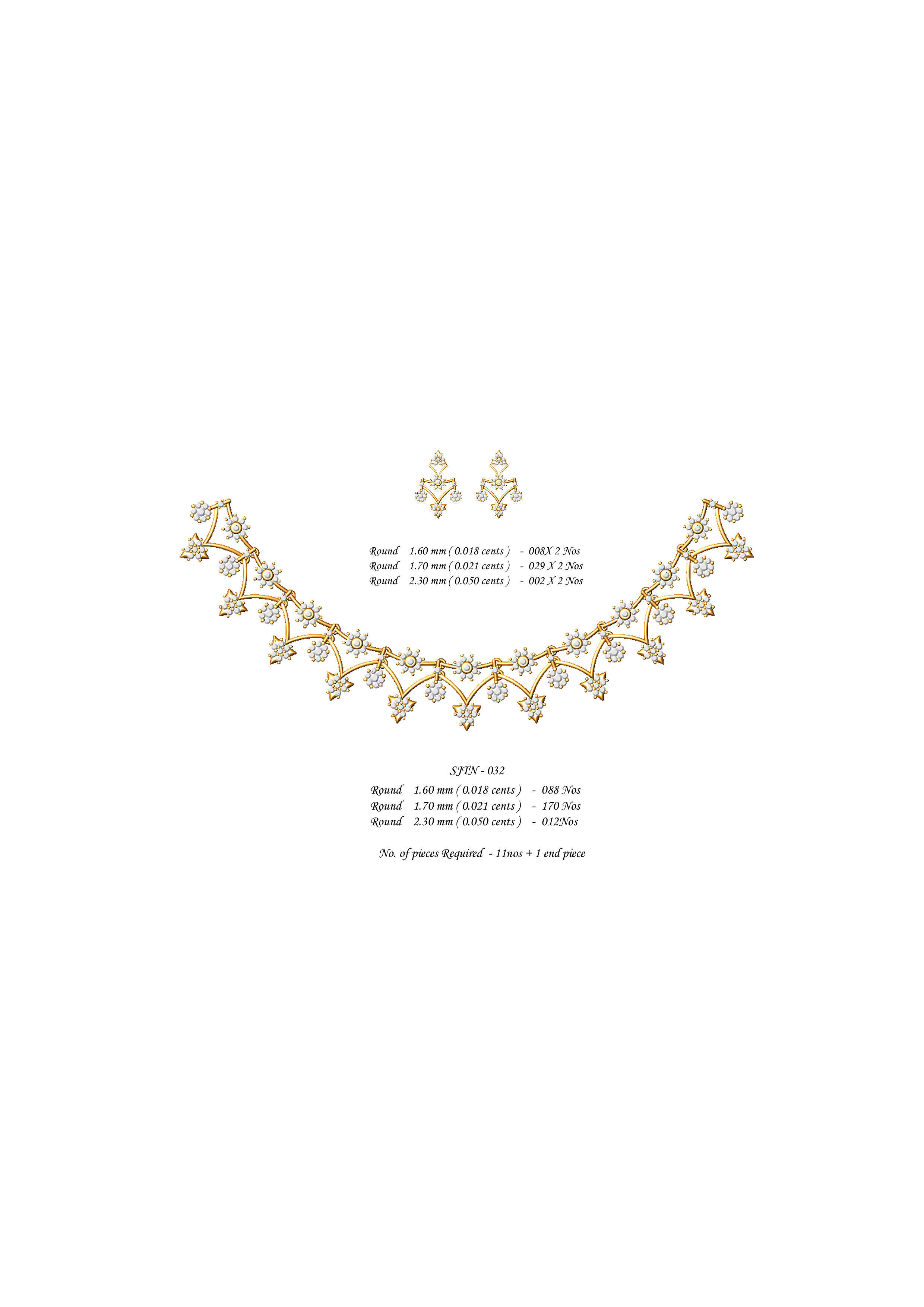  necklace bulk 50 3dm files ready to print part 02 3D print model_19
