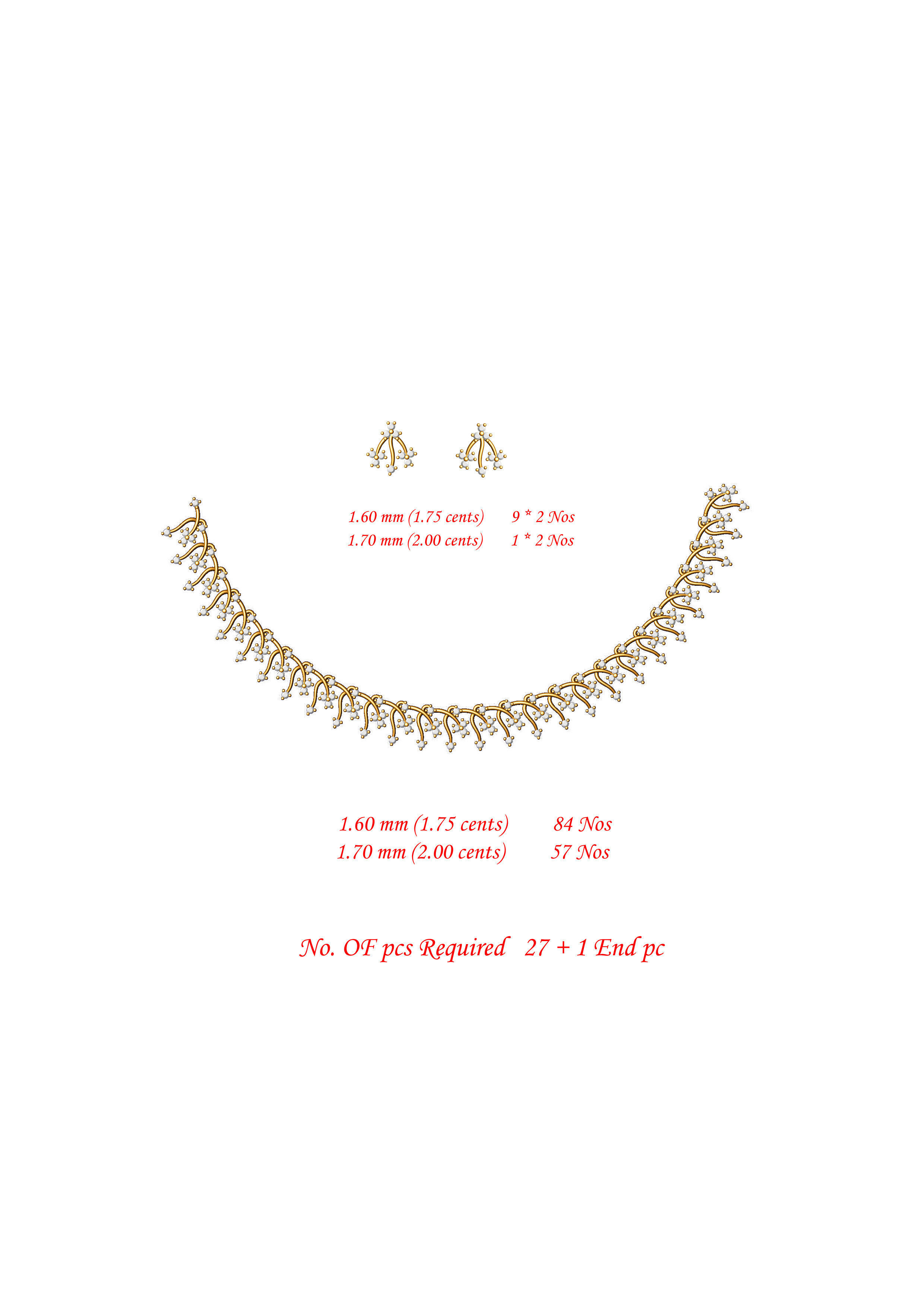  necklace bulk 50 3dm files ready to print part 02 3D print model_43
