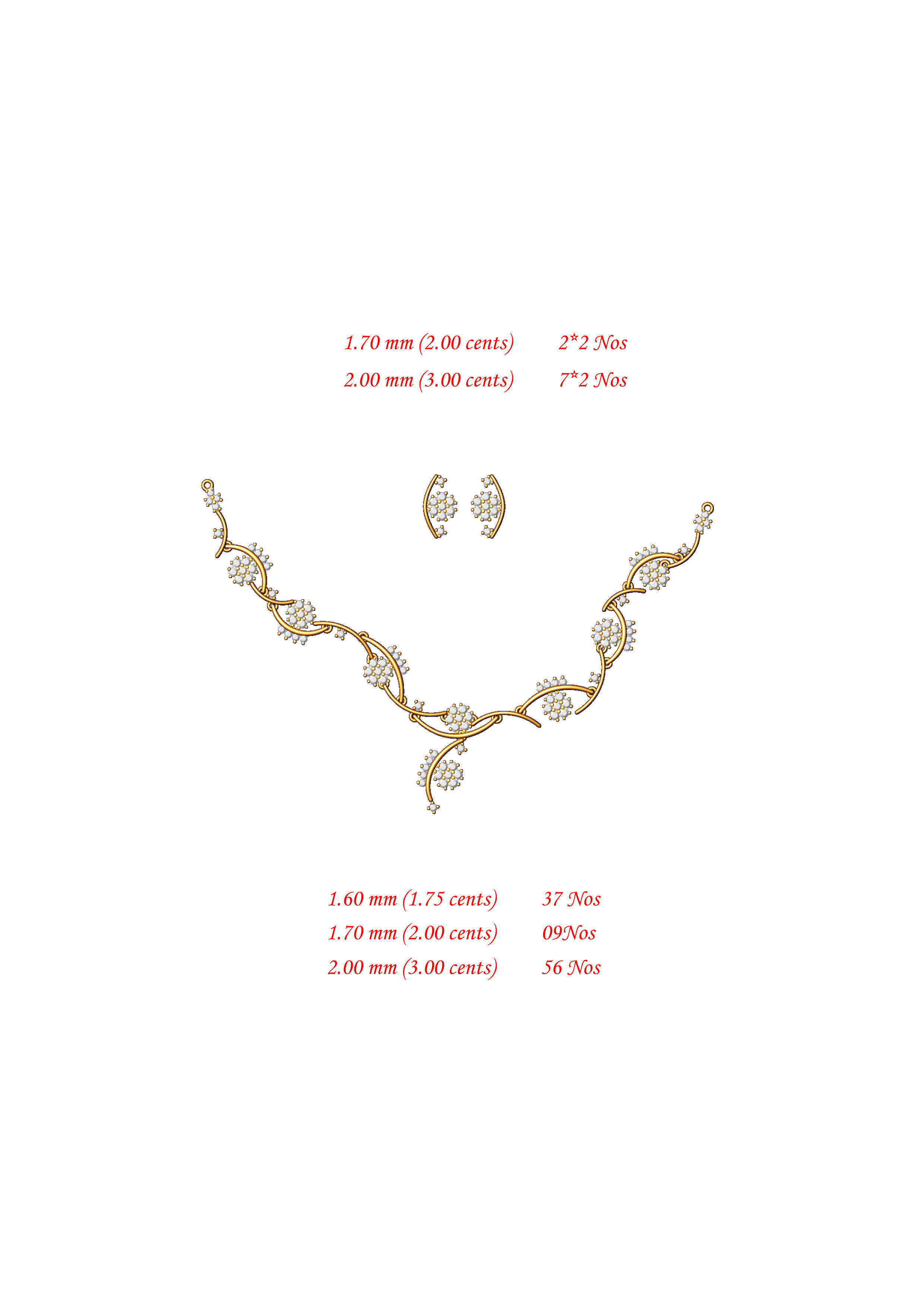  necklace bulk 50 3dm files ready to print part 02 3D print model_41