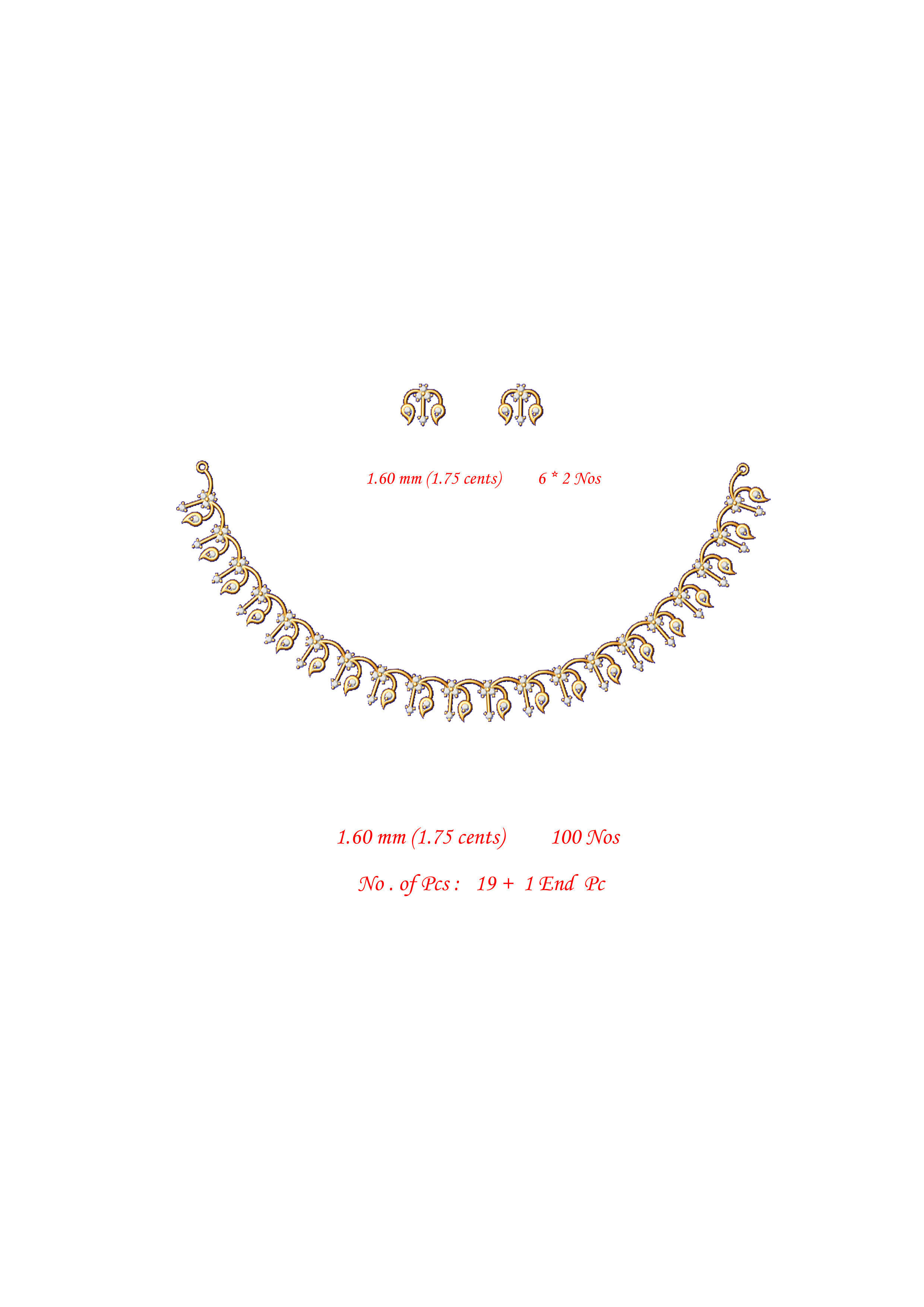  necklace bulk 50 3dm files ready to print part 02 3D print model_34