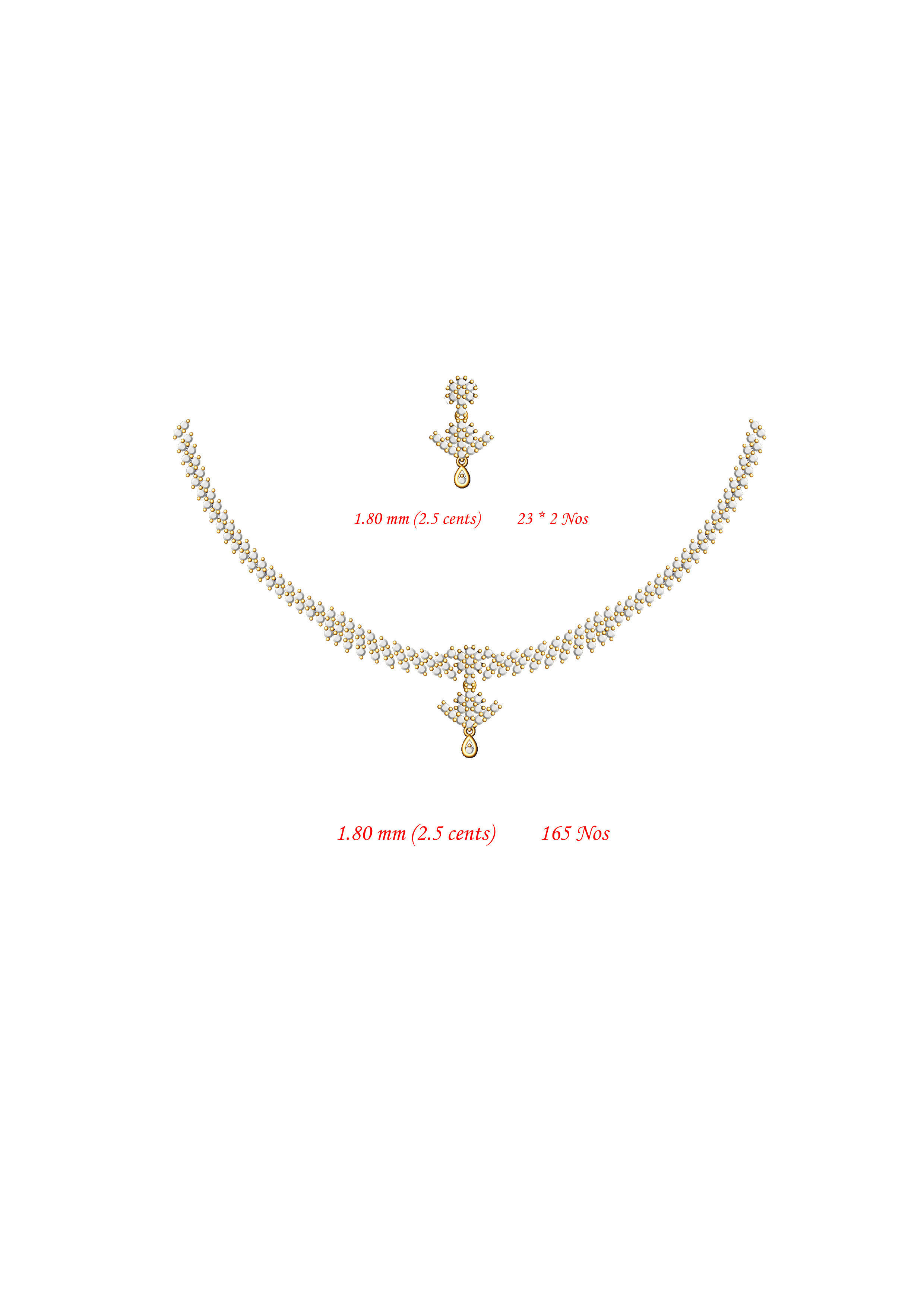  necklace bulk 50 3dm files ready to print part 02 3D print model_38
