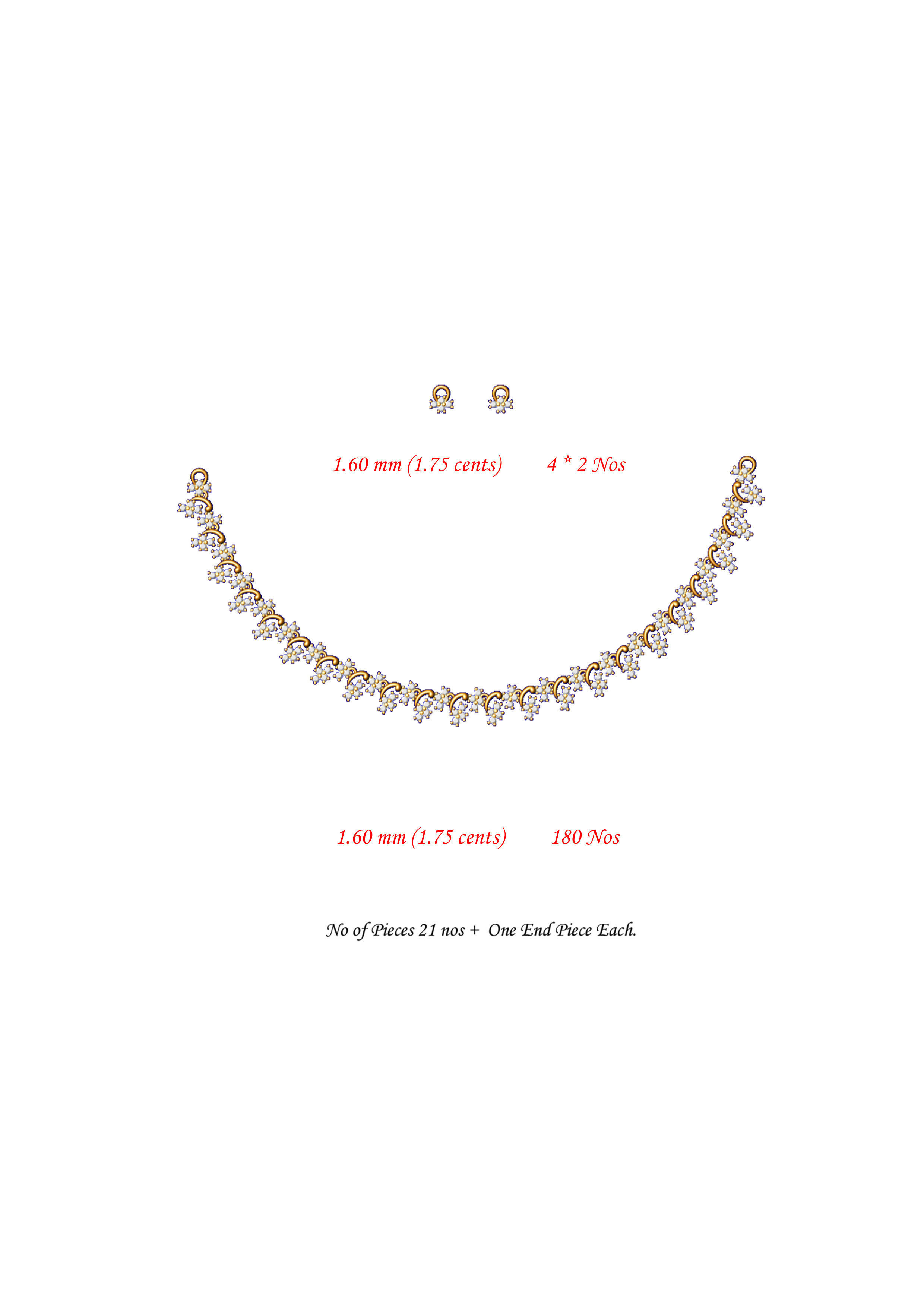  necklace bulk 50 3dm files ready to print part 02 3D print model_27