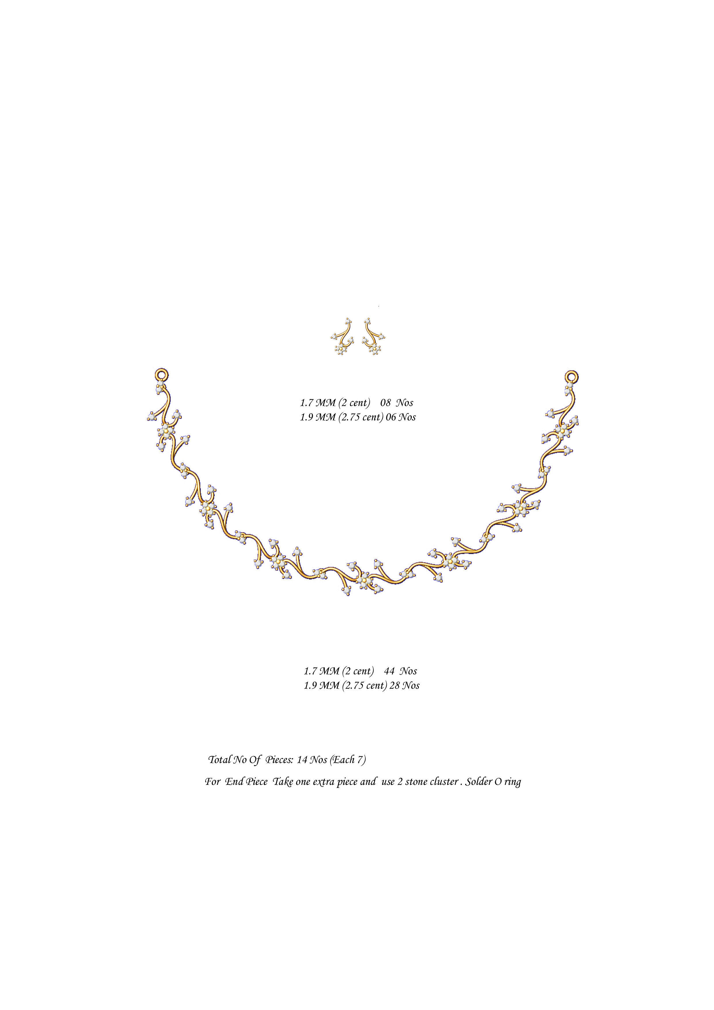  necklace bulk 50 3dm files ready to print part 02 3D print model_24