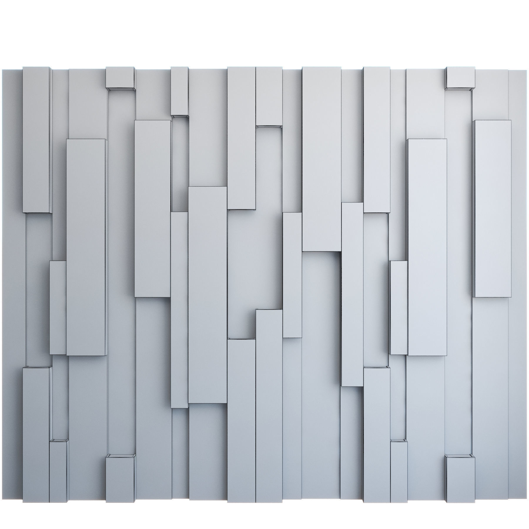 3d wall panel with lighting 3D model_6