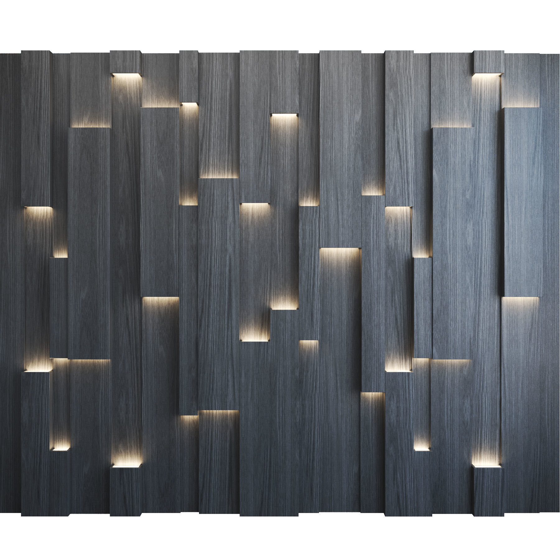 3d wall panel with lighting 3D model_4