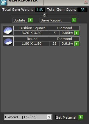 Blue 5-stone diamond ring 3347 3D print model 3D print model_8
