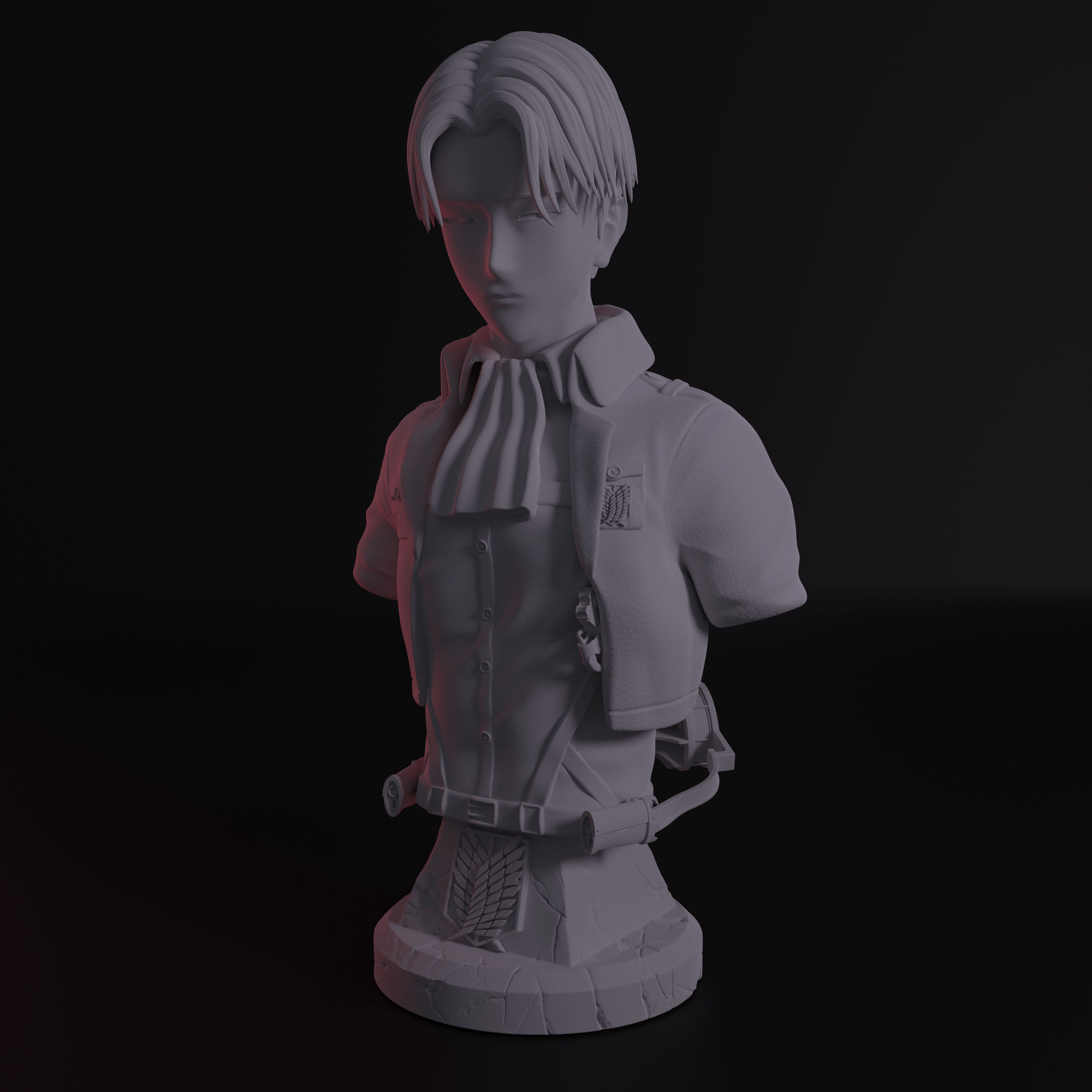 LEVI ACKERMAN BUST 3D print model_1