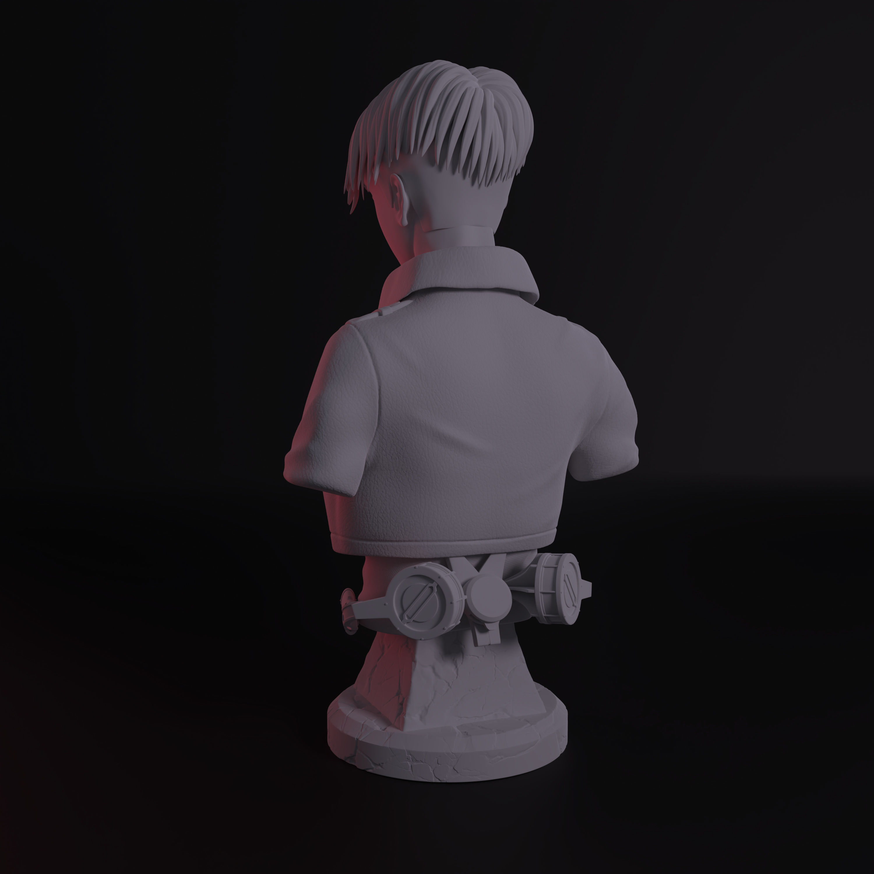 LEVI ACKERMAN BUST 3D print model_2