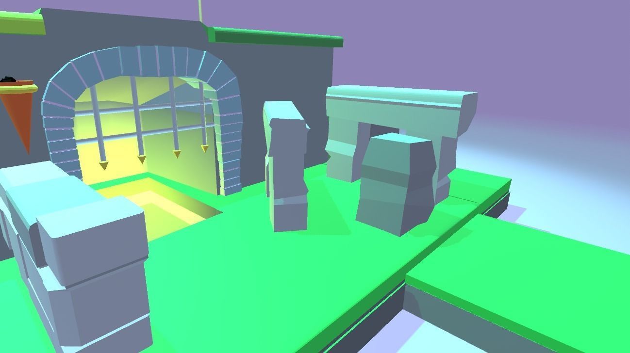 Low poly Dungeon building in game Low-poly 3D model_4