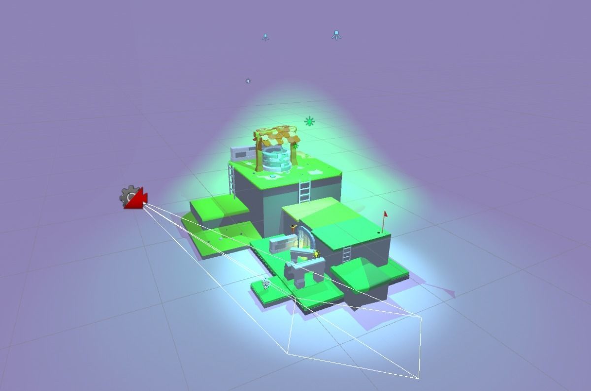 Low poly Dungeon building in game Low-poly 3D model_9