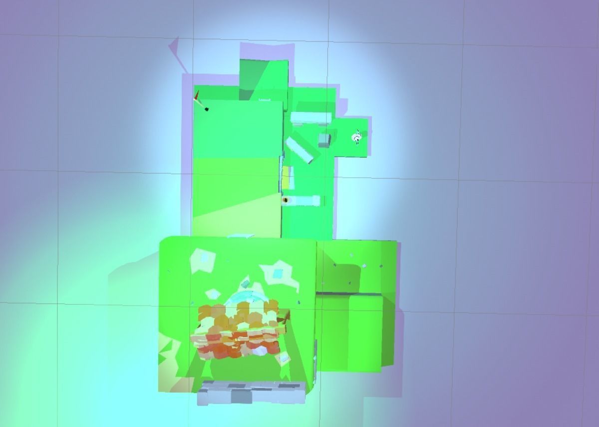 Low poly Dungeon building in game Low-poly 3D model_11