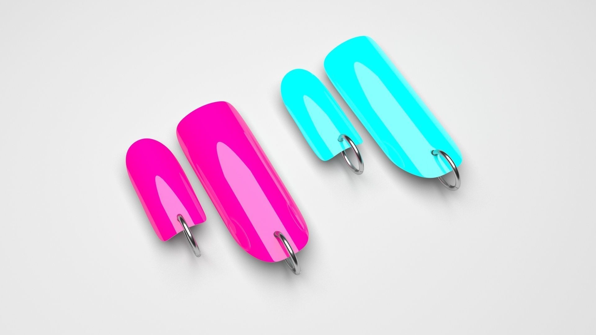 Ring For Artificial Nails 3D model_2