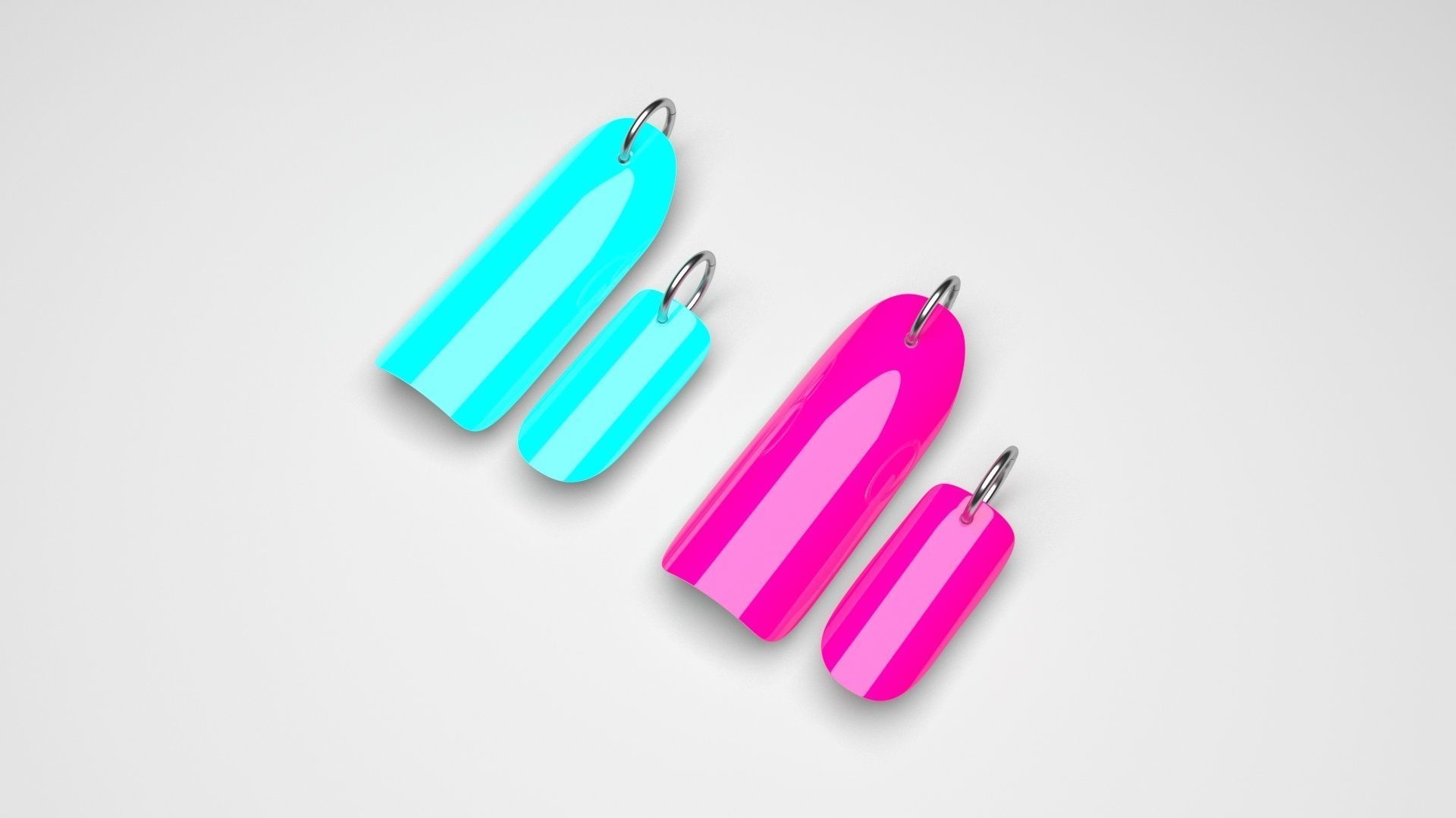 Ring For Artificial Nails 3D model_1