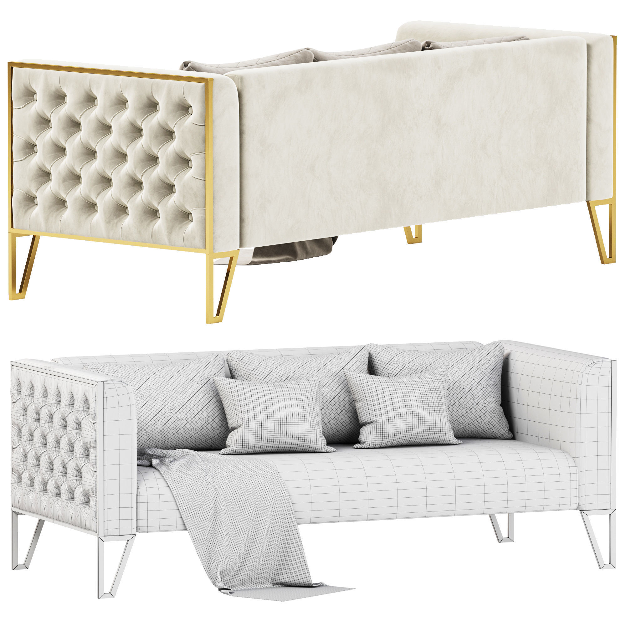 Knightley Sofa 3D model_11