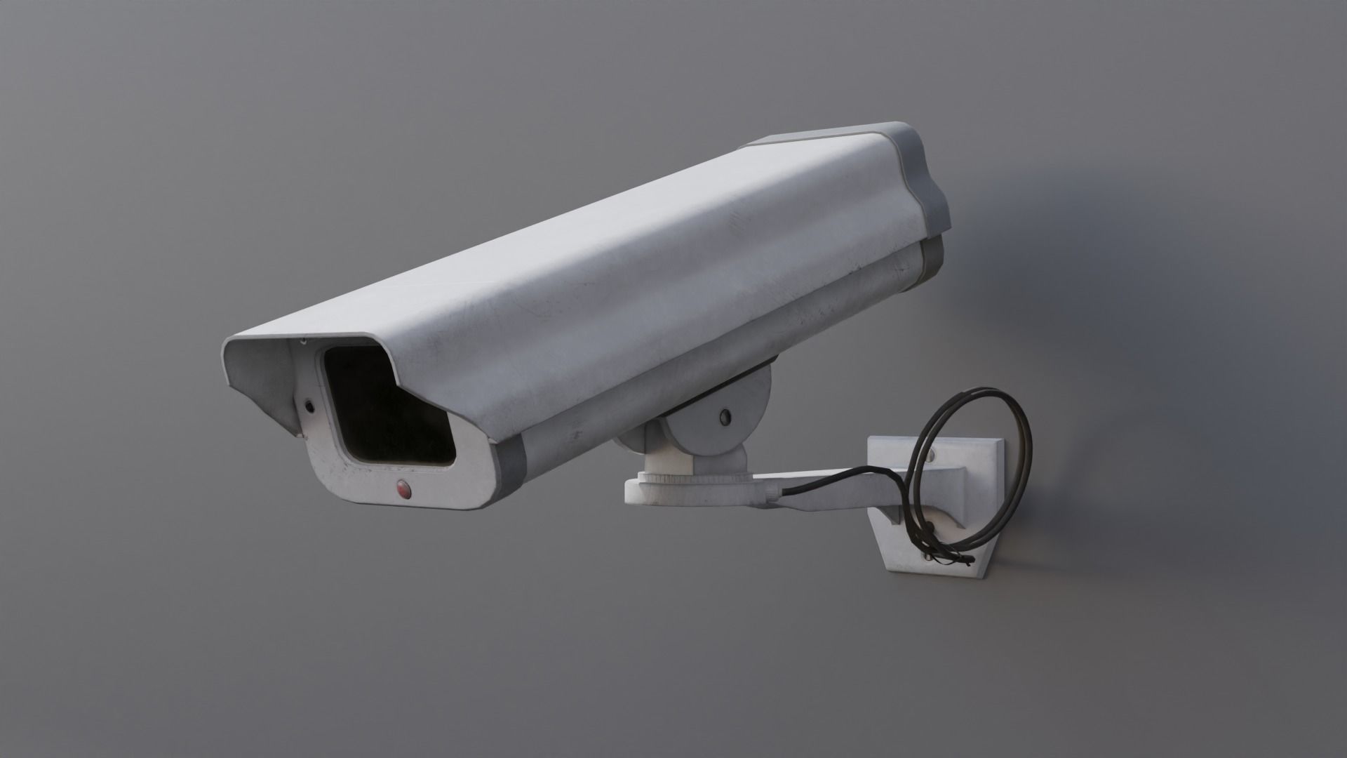 Retro CCTV Camera 4K and 2K Low-poly 3D model_3
