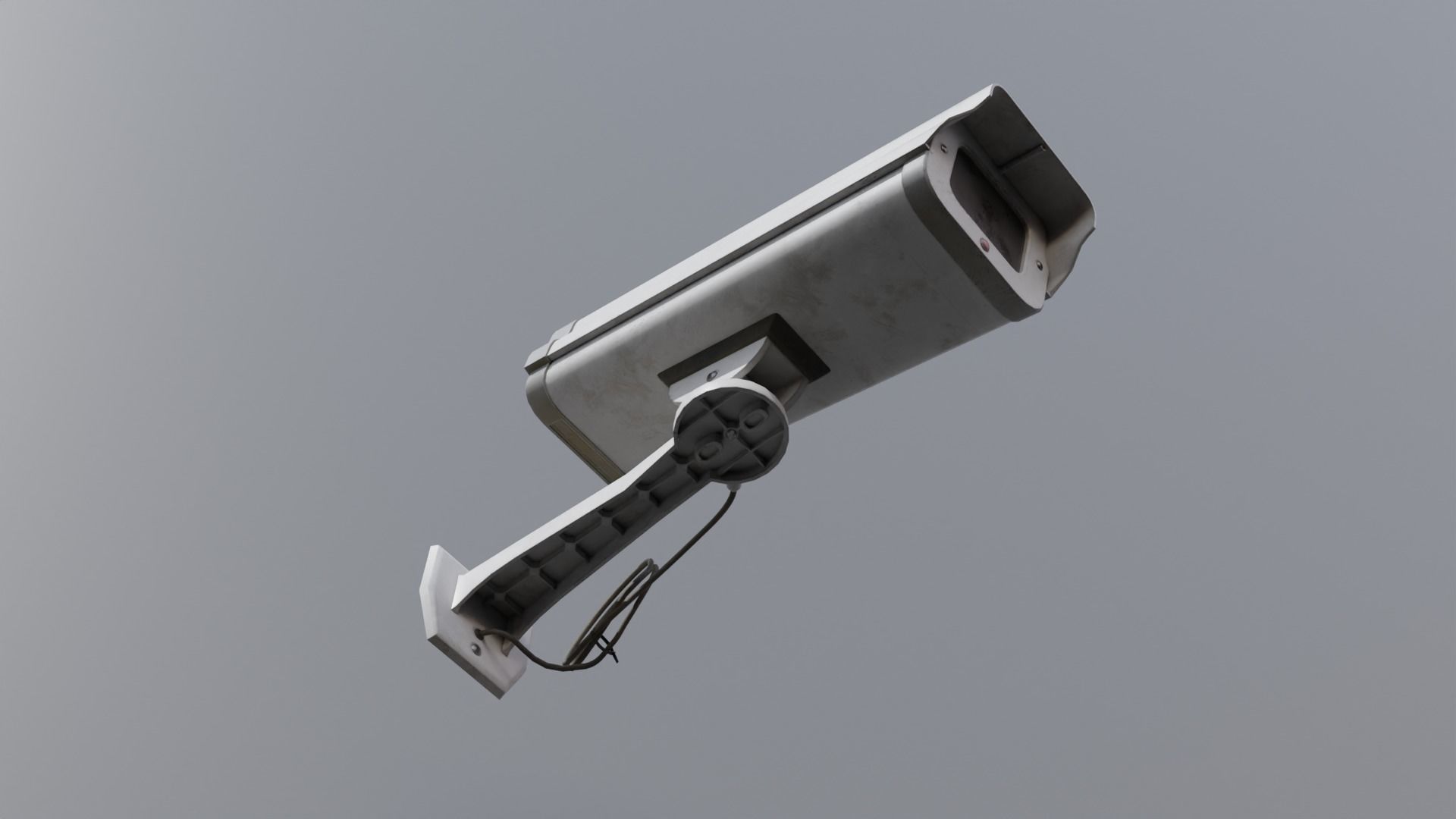 Retro CCTV Camera 4K and 2K Low-poly 3D model_6