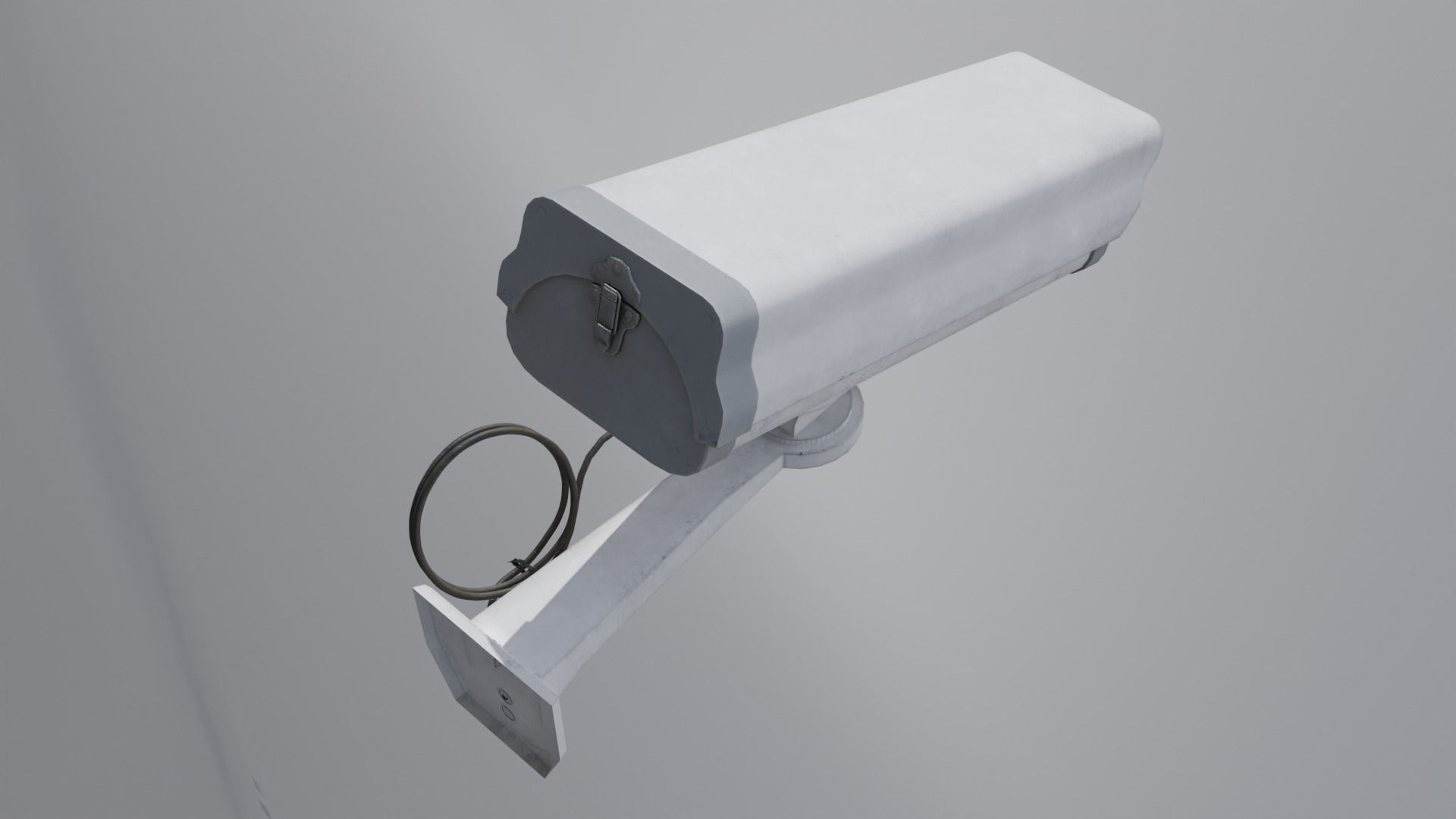 Retro CCTV Camera 4K and 2K Low-poly 3D model_7