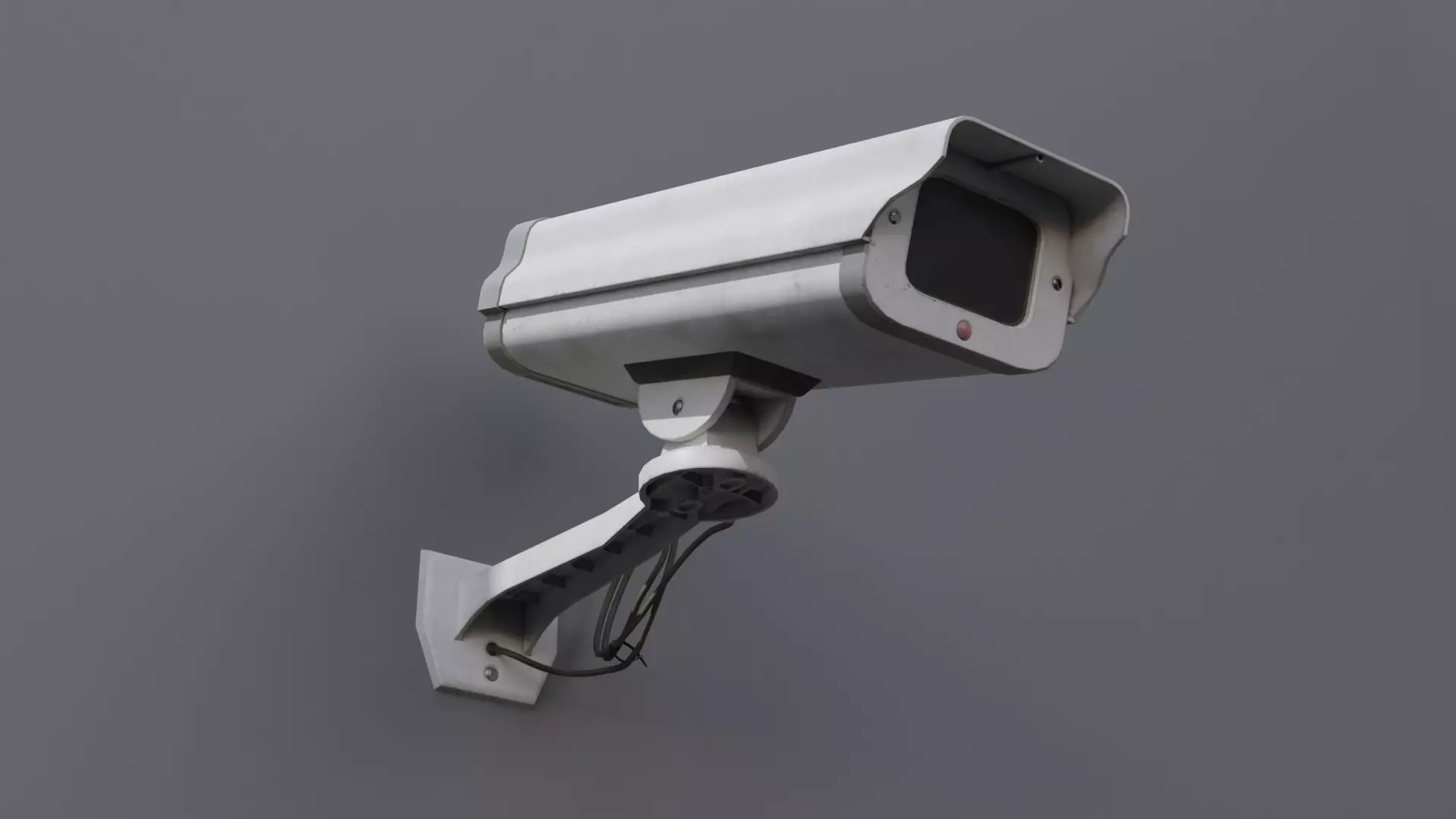 Retro CCTV Camera 4K and 2K Low-poly 3D model_0