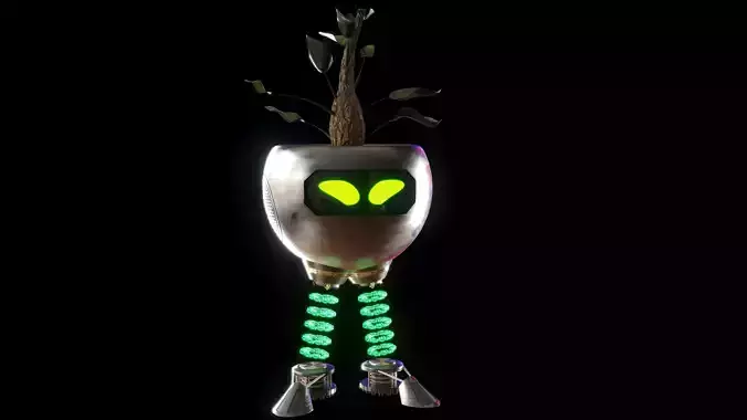 PotBot Plant Robot 3D model