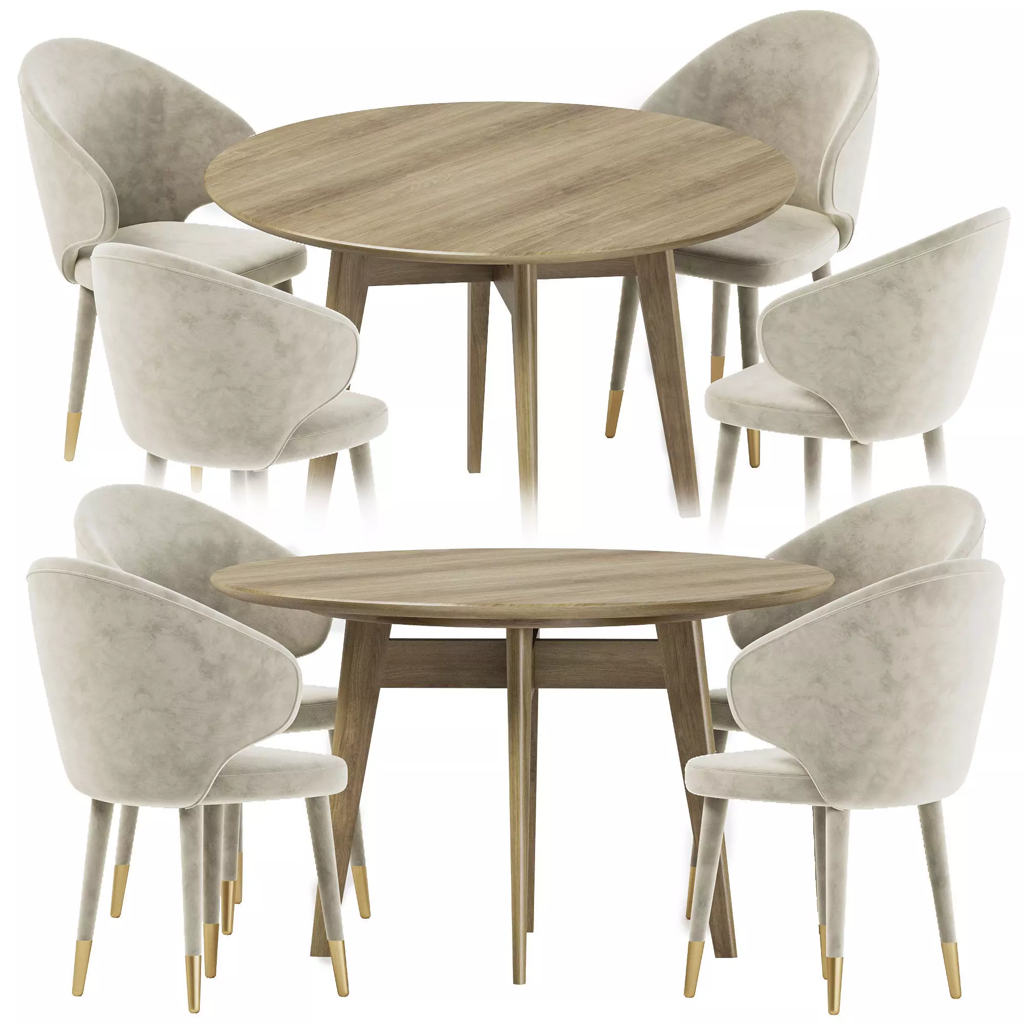 Dining set 34 3D model_0