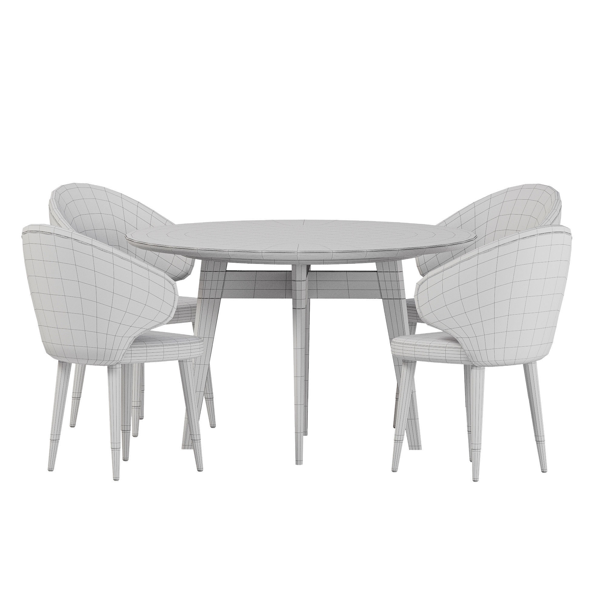 Dining set 34 3D model_5