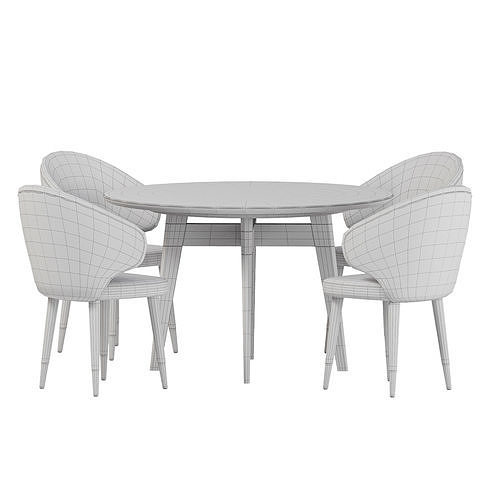 Dining set 34 3D model 6