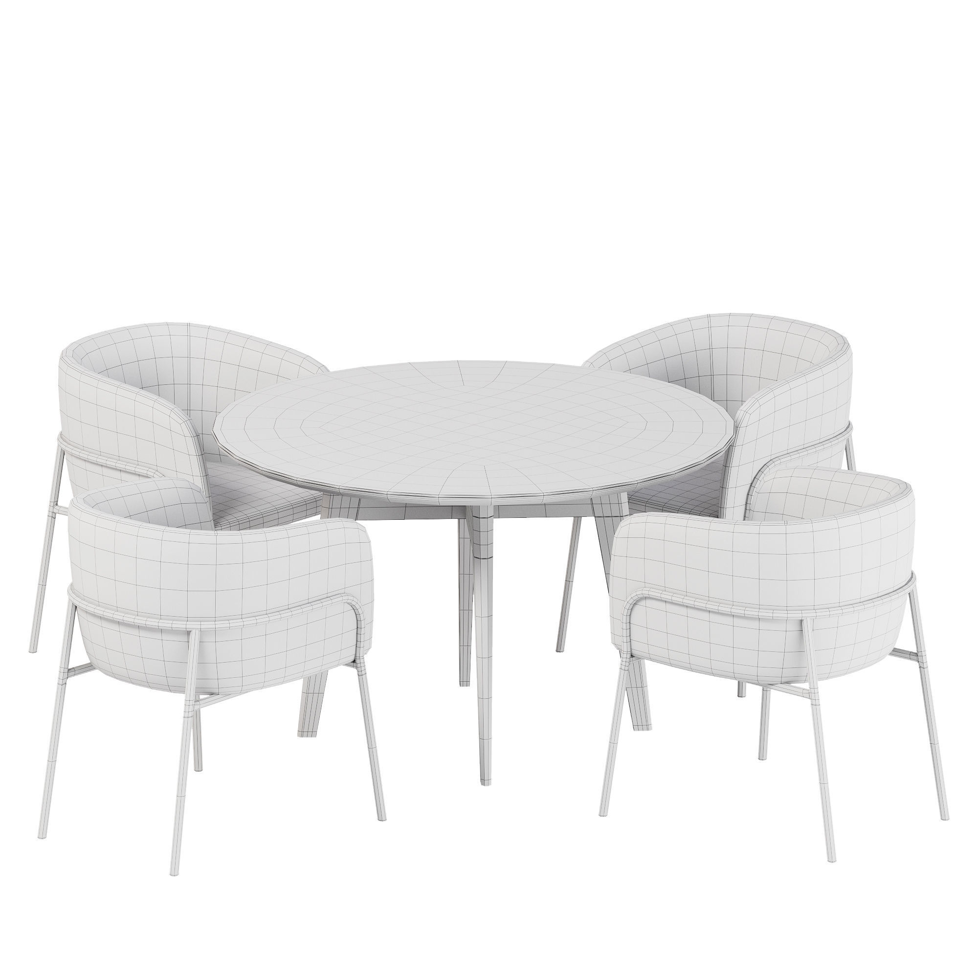 Dining set 35 3D model_7