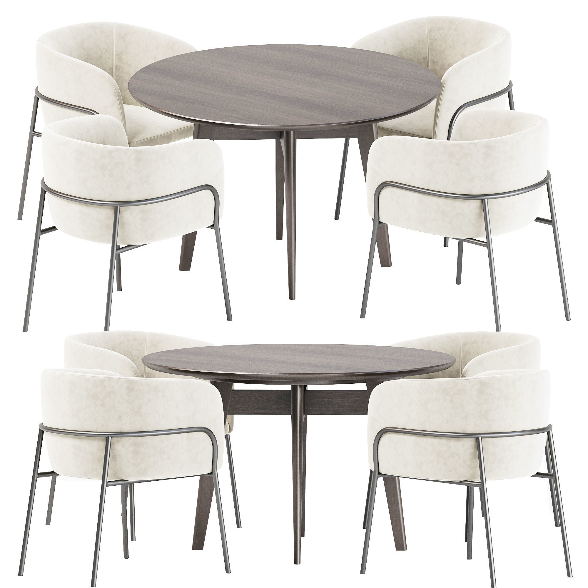 Dining set 35 3D model_6