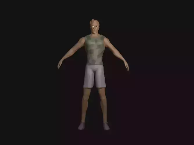 casual army character