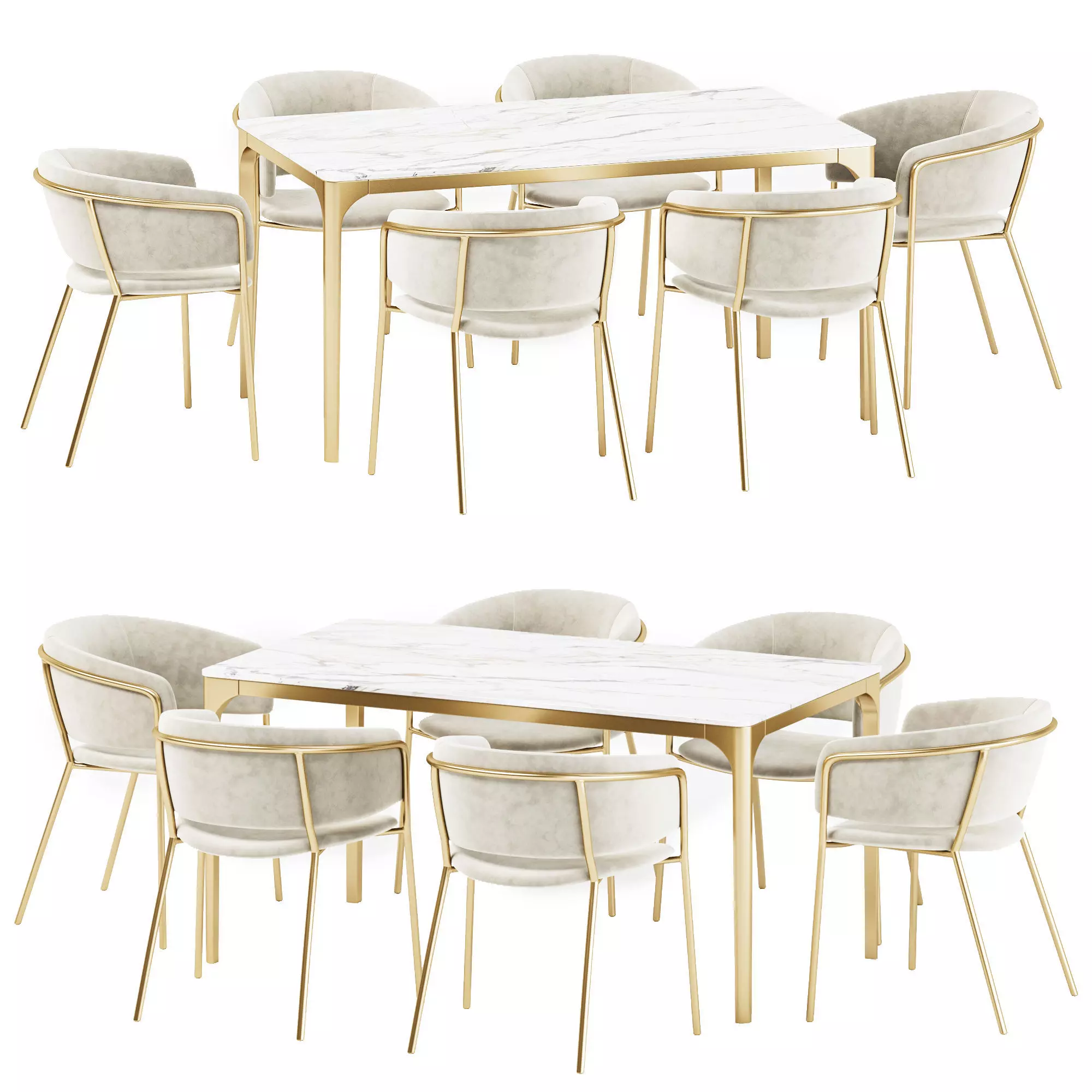 Dining set 37 3D model_0