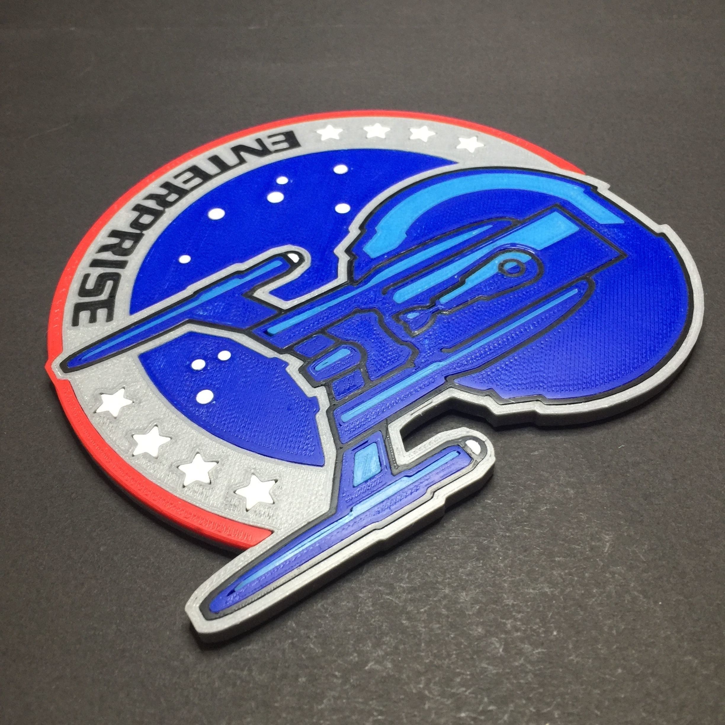 Star Trek Enterprise NX01 Patch Coaster 3D print model_6