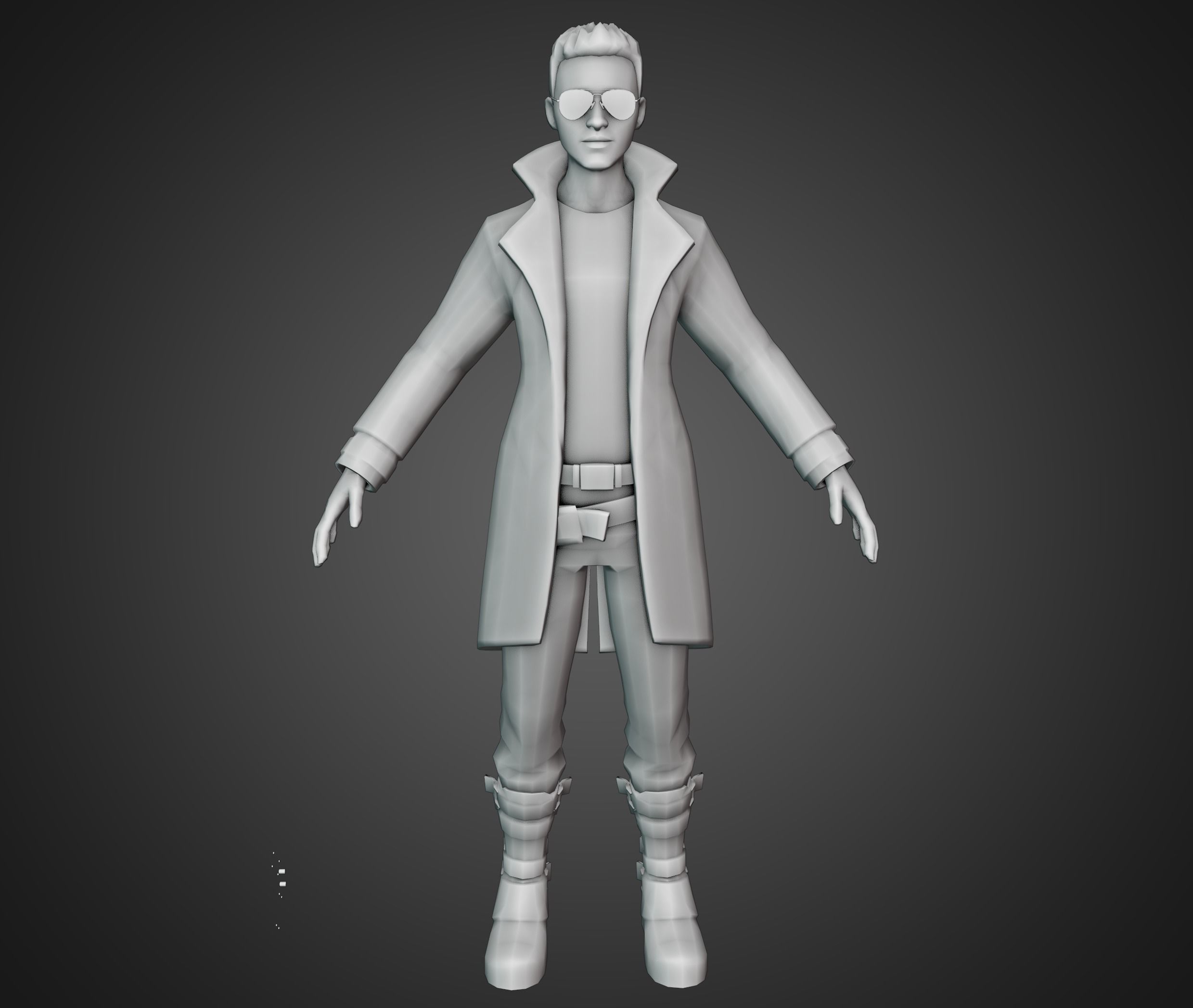 3D Boy Game Character  Low-poly 3D model_1