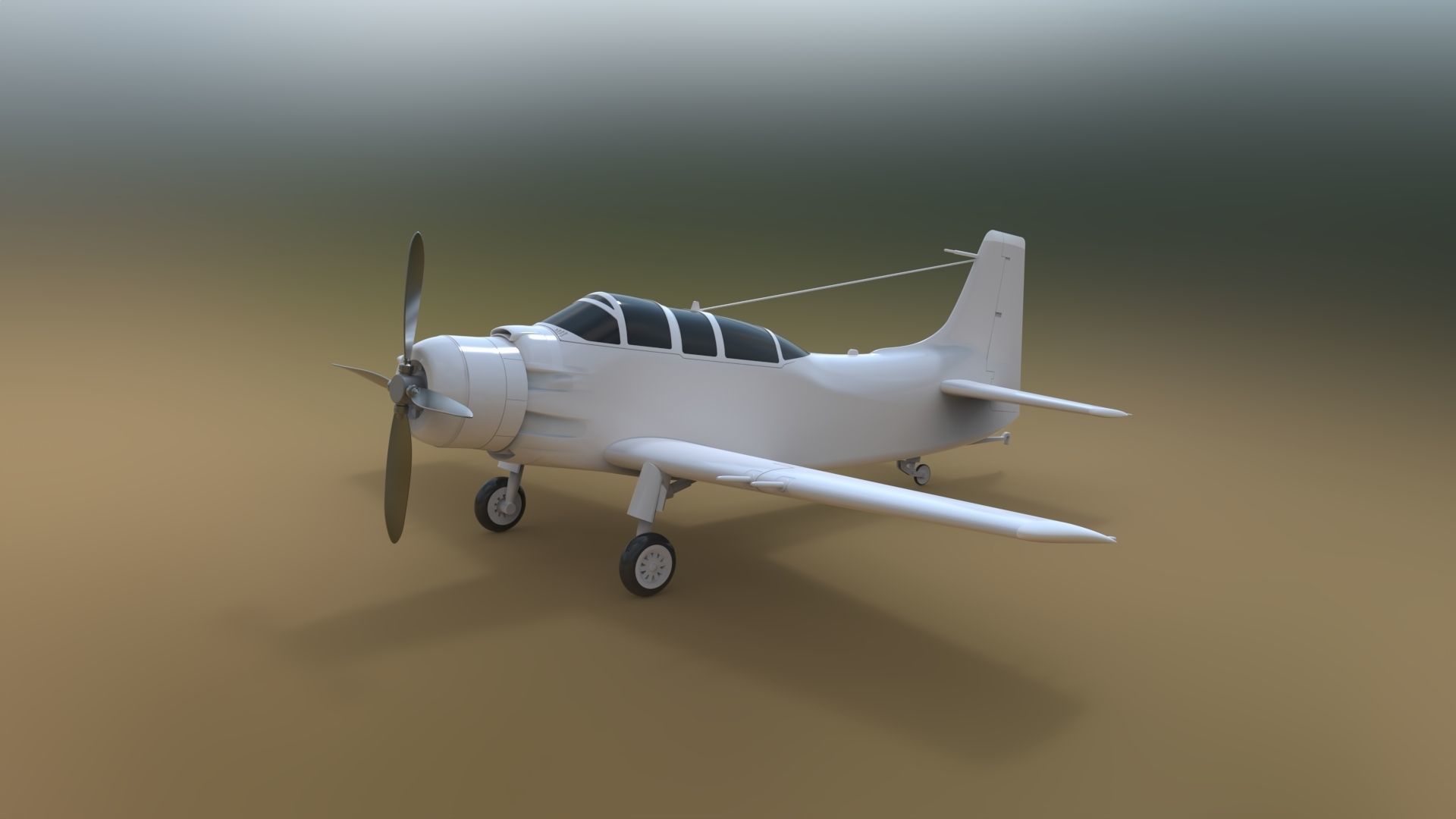 DOUGLAS AD-5 A-1E SKYRIDER 3D print model_6
