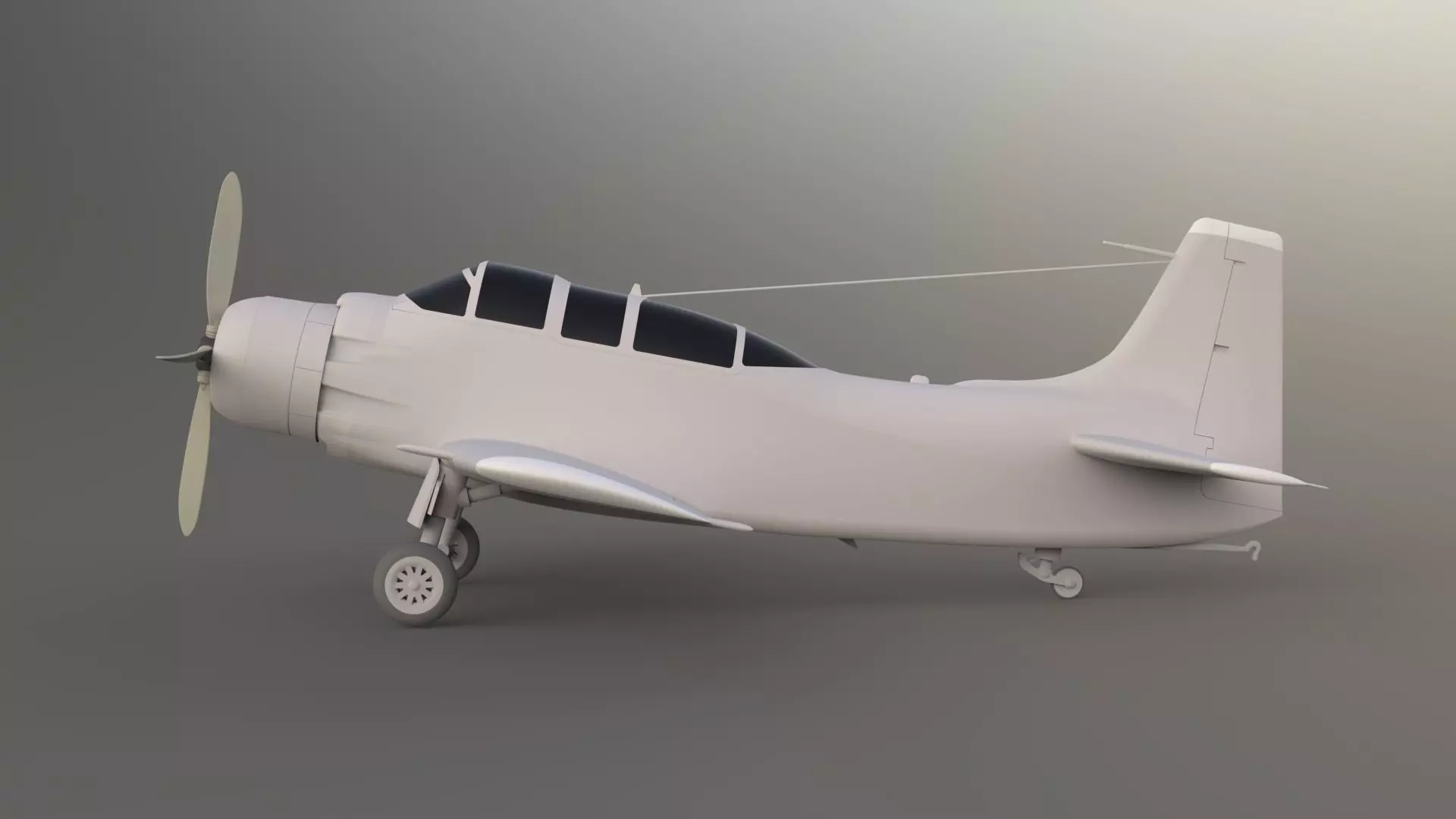 DOUGLAS AD-5 A-1E SKYRIDER 3D print model_0