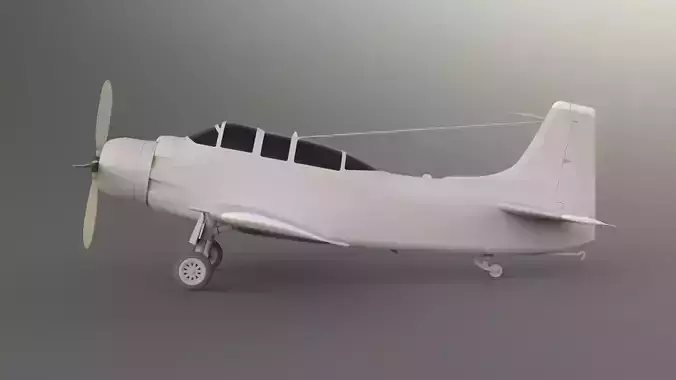 DOUGLAS AD-5 A-1E SKYRIDER 3D print model